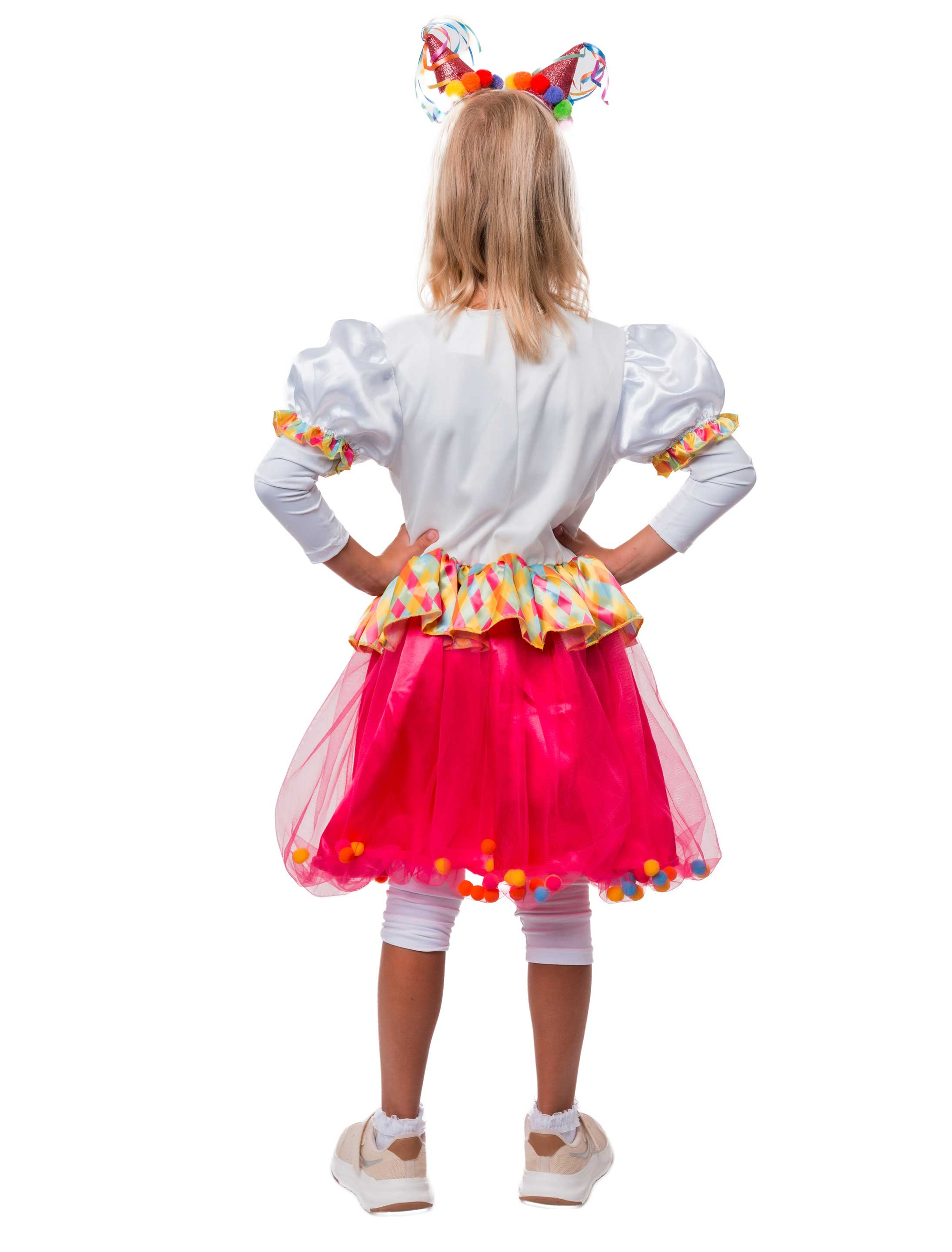 Kleid Clown Kinder bunt 104/116