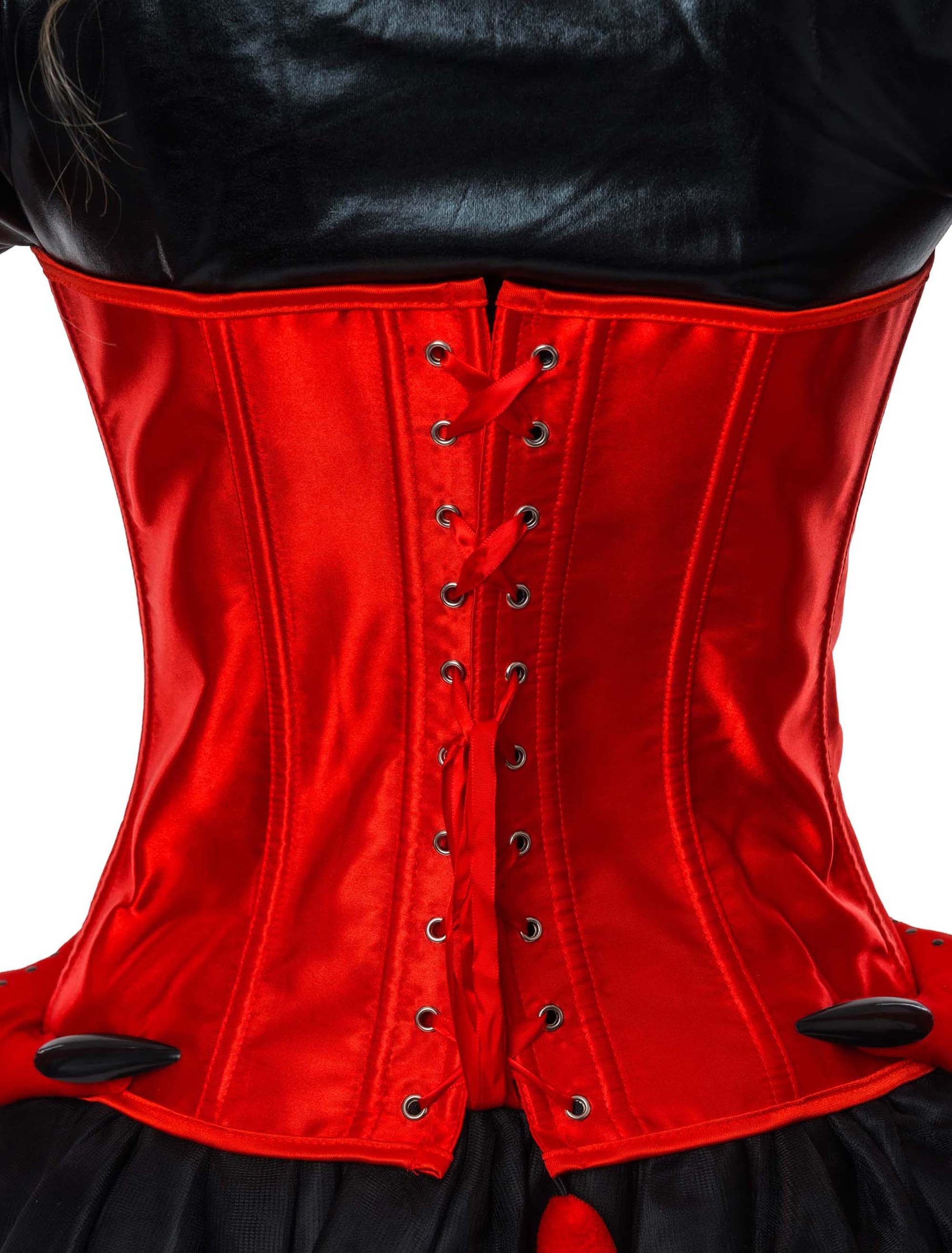 Corsage trägerlos Damen rot S/M