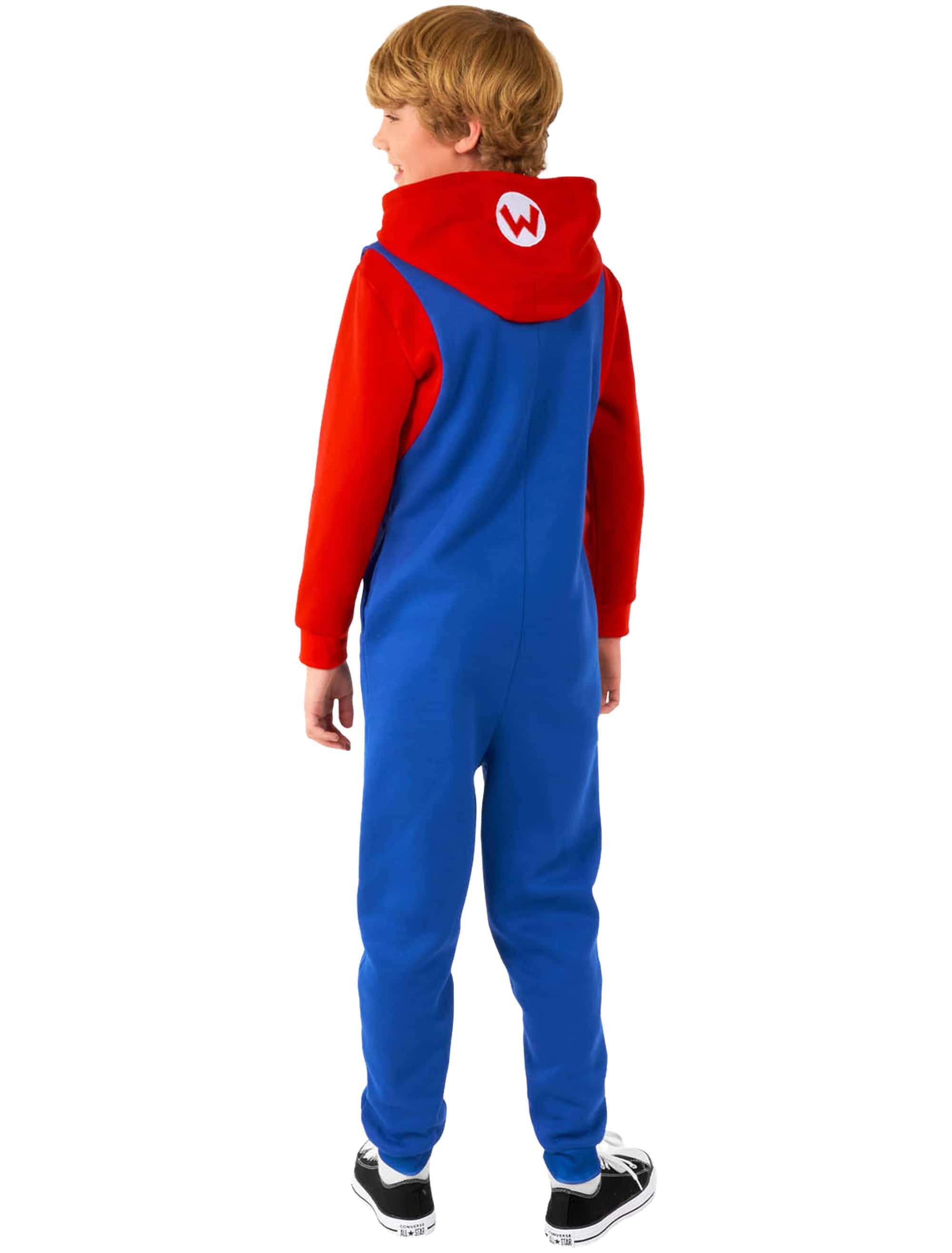 Overall Super Mario Bros. Mario Kinder blau/rot 14-16 Jahre