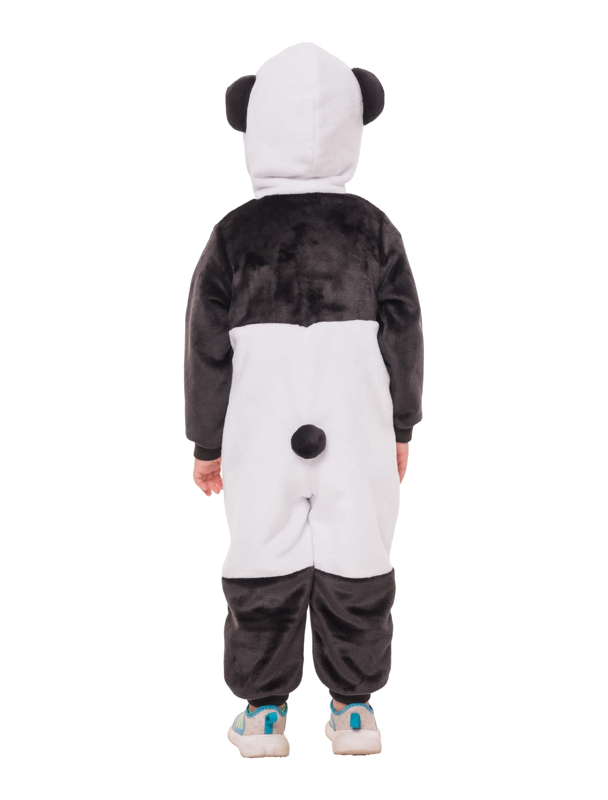 Overall Plüsch Panda Kinder schwarz/weiß 98/104