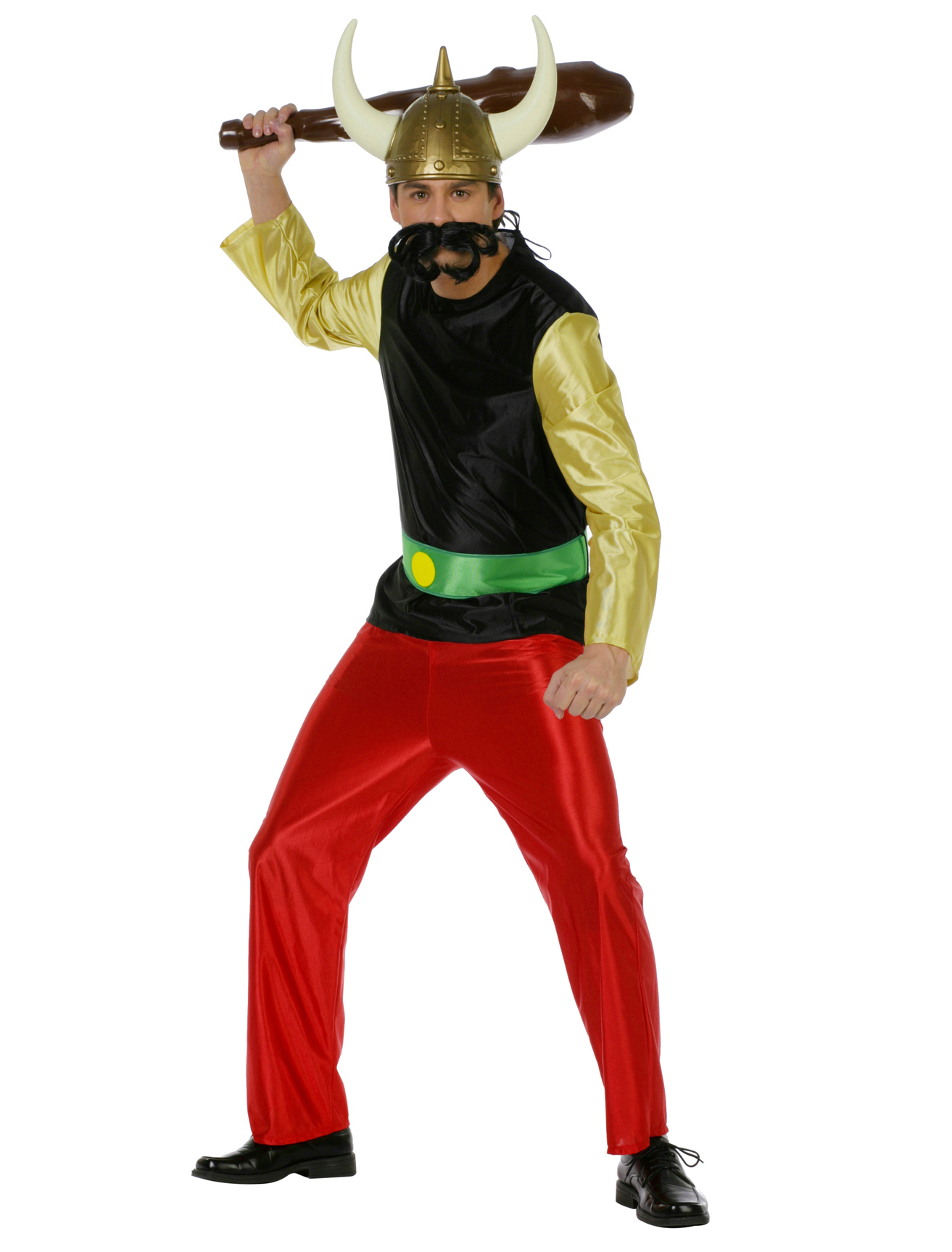 Gallier Anzug Herren schwarz/rot/gold 50