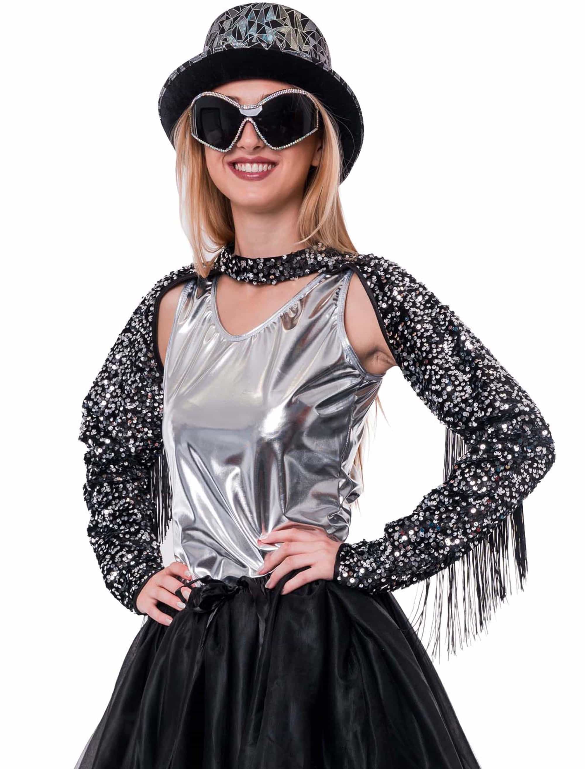 Body Metallic Damen silber L/XL