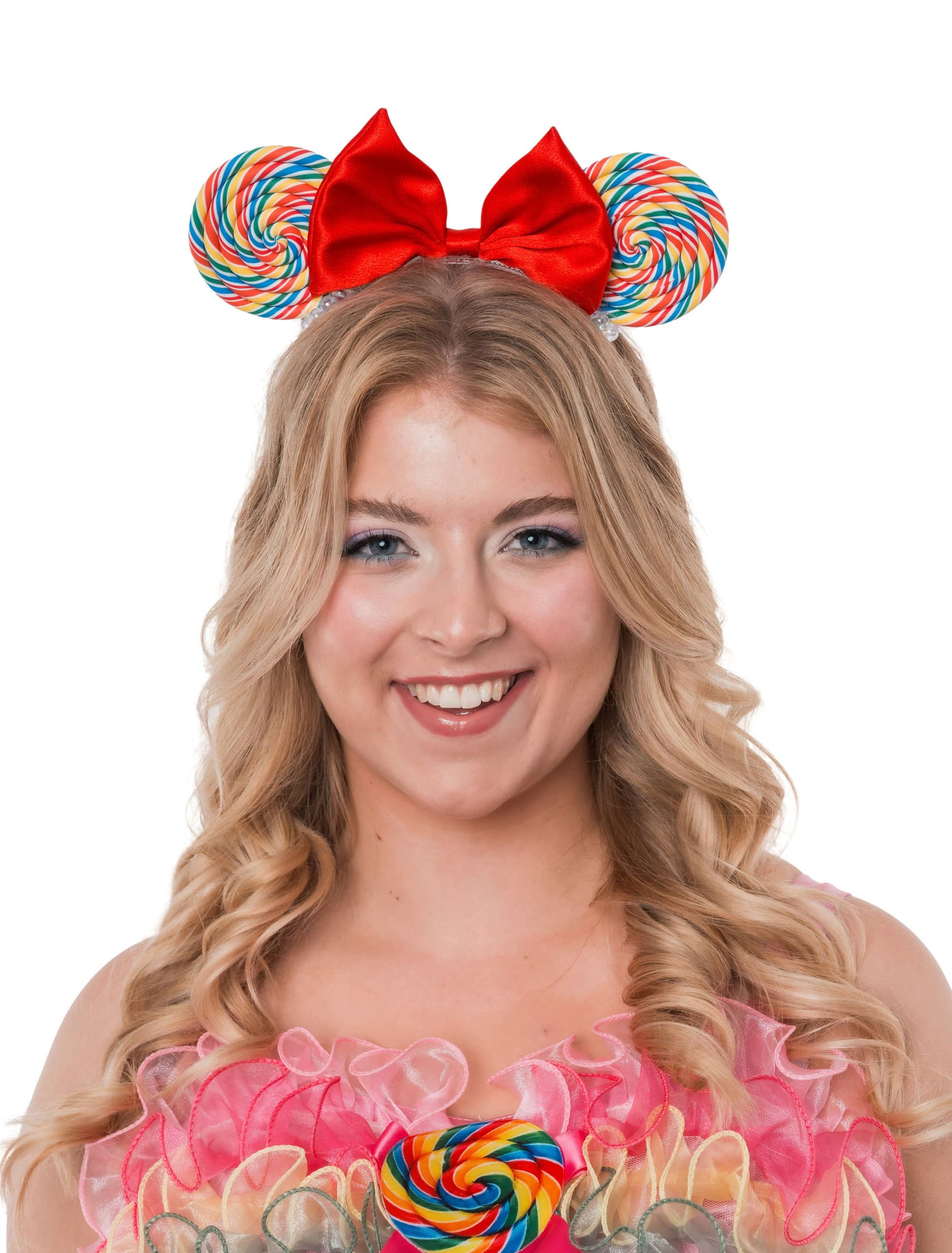 Haarreif Lollipop mit Schleife bunt