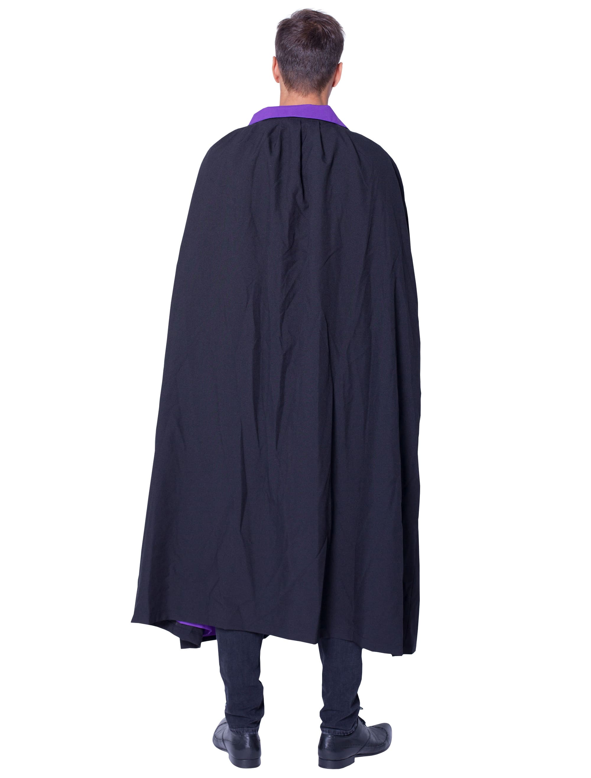 Umhang Dracula schwarz/lila one size