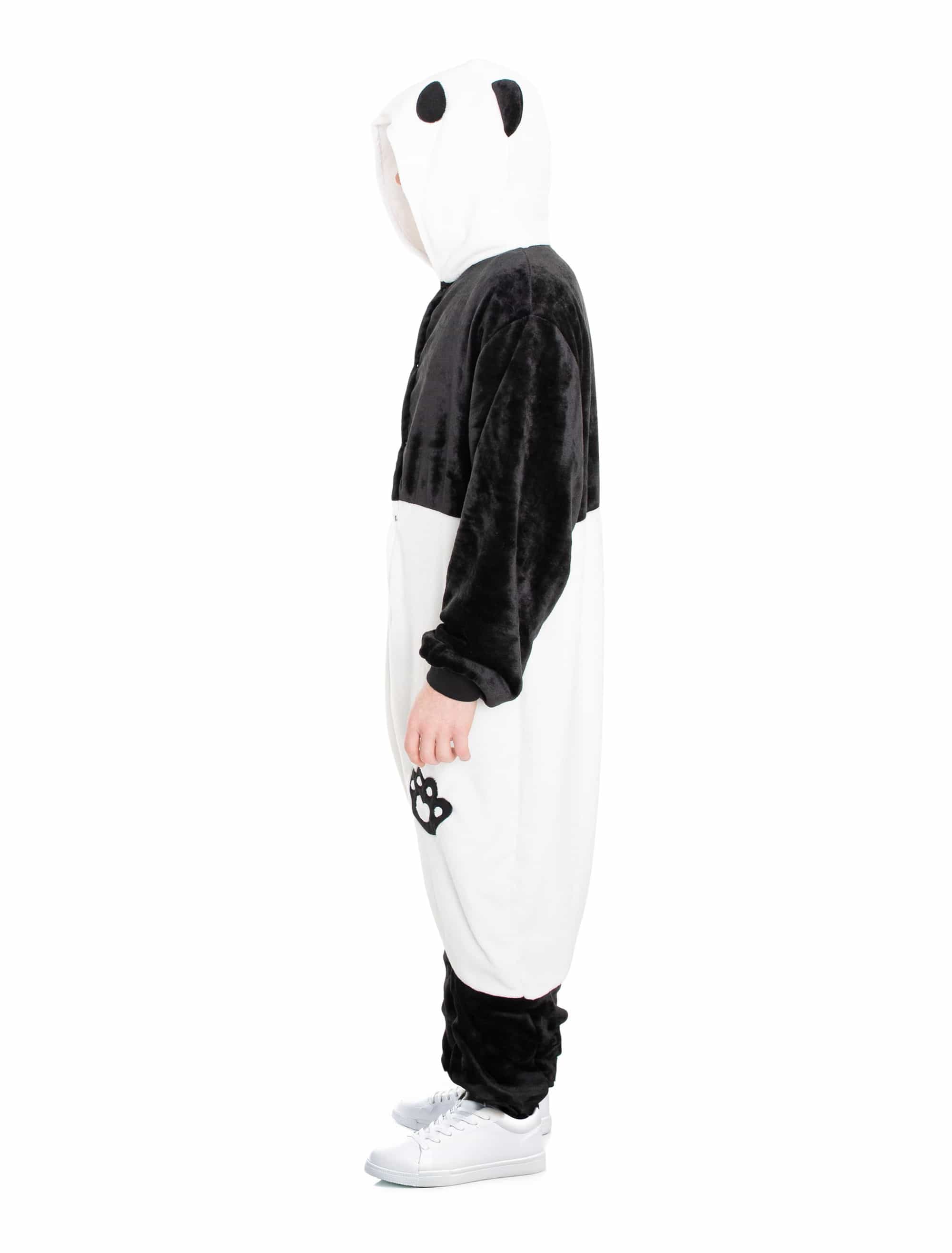 Overall Plüsch Panda Herren schwarz/weiß 50/52