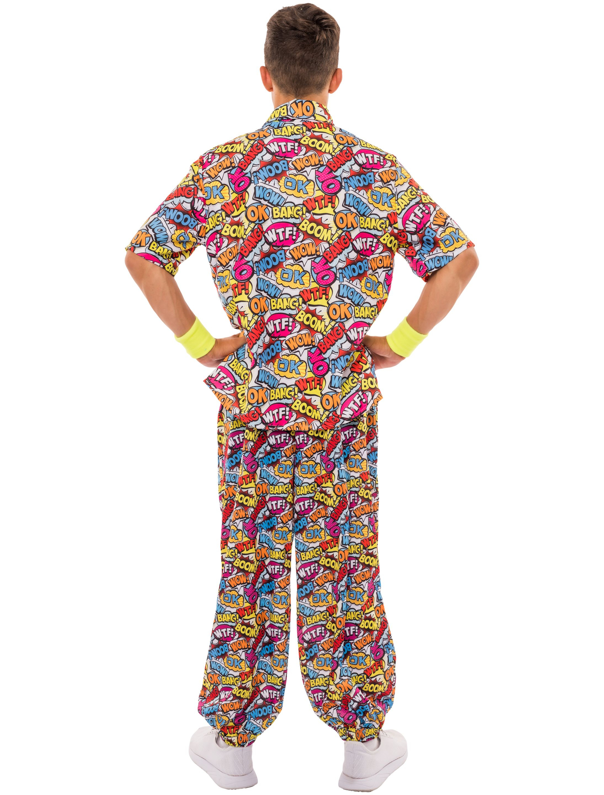 Hemd mit Comic Print Herren bunt M