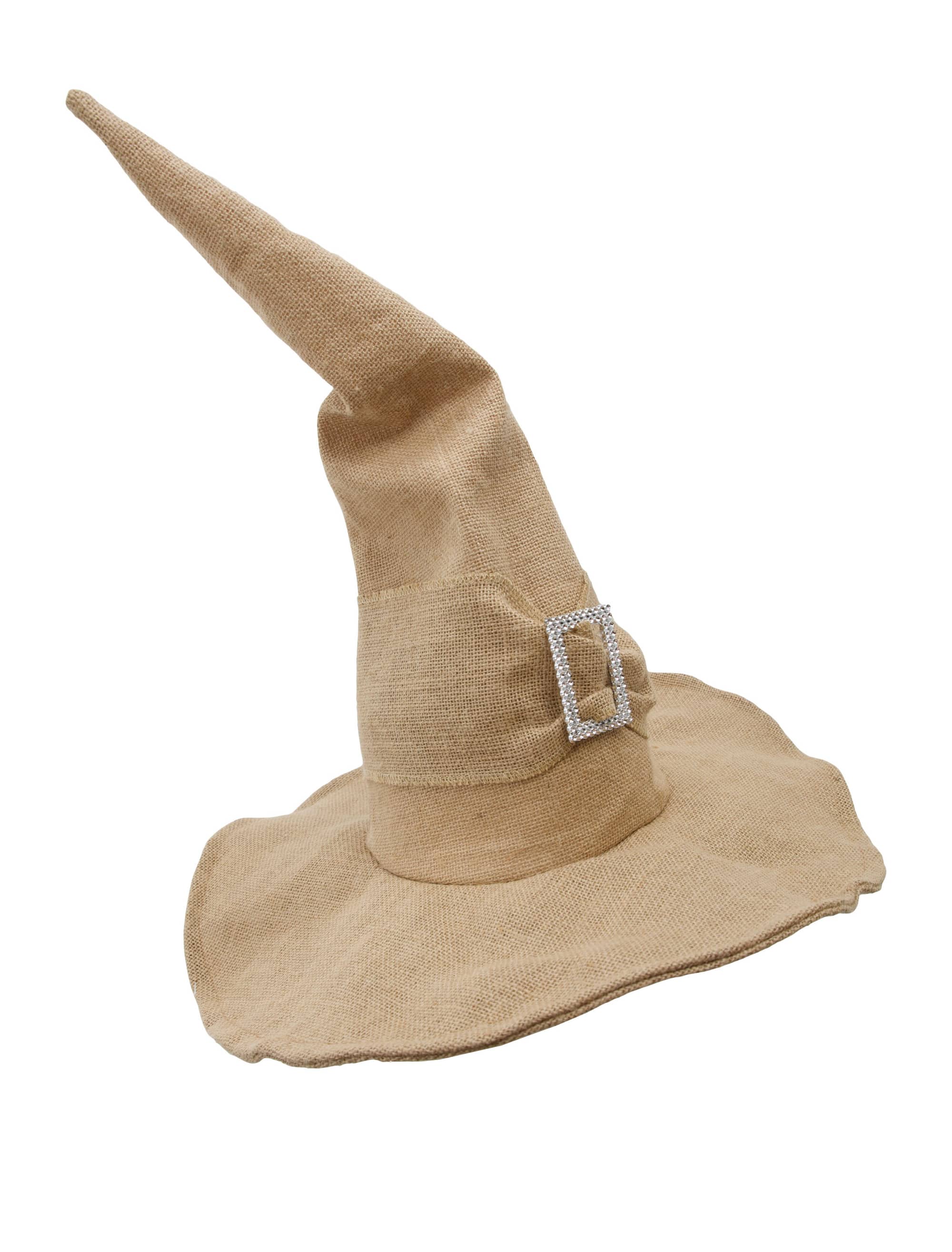 Hexenhut mit Schnalle beige 59