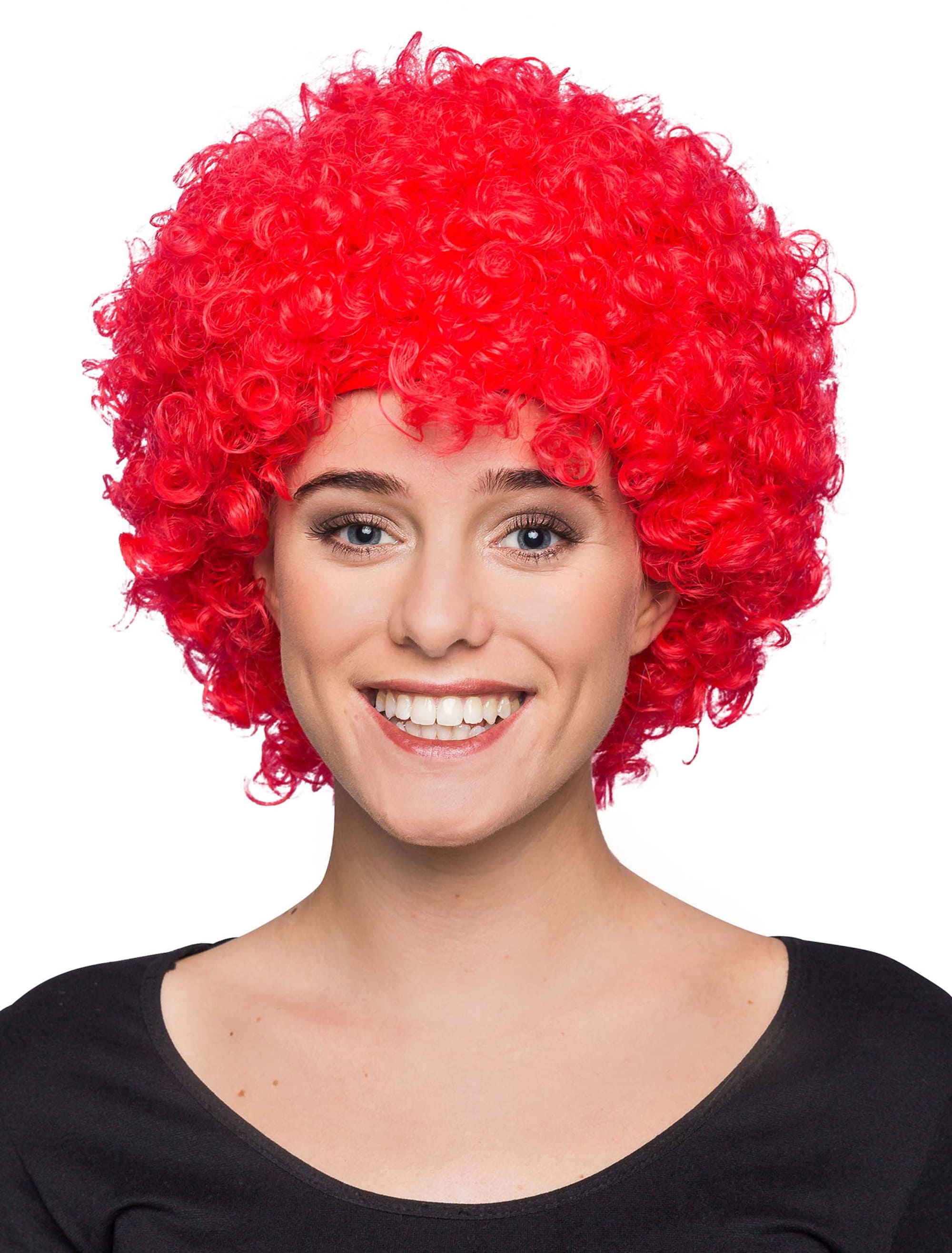 Perücke Clown Locken rot one size