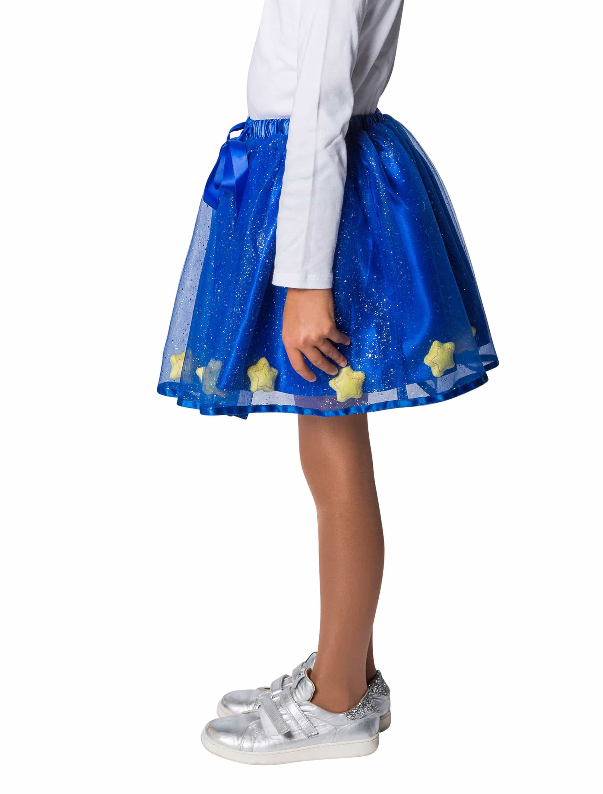 Petticoat mit Sternen Kinder blau