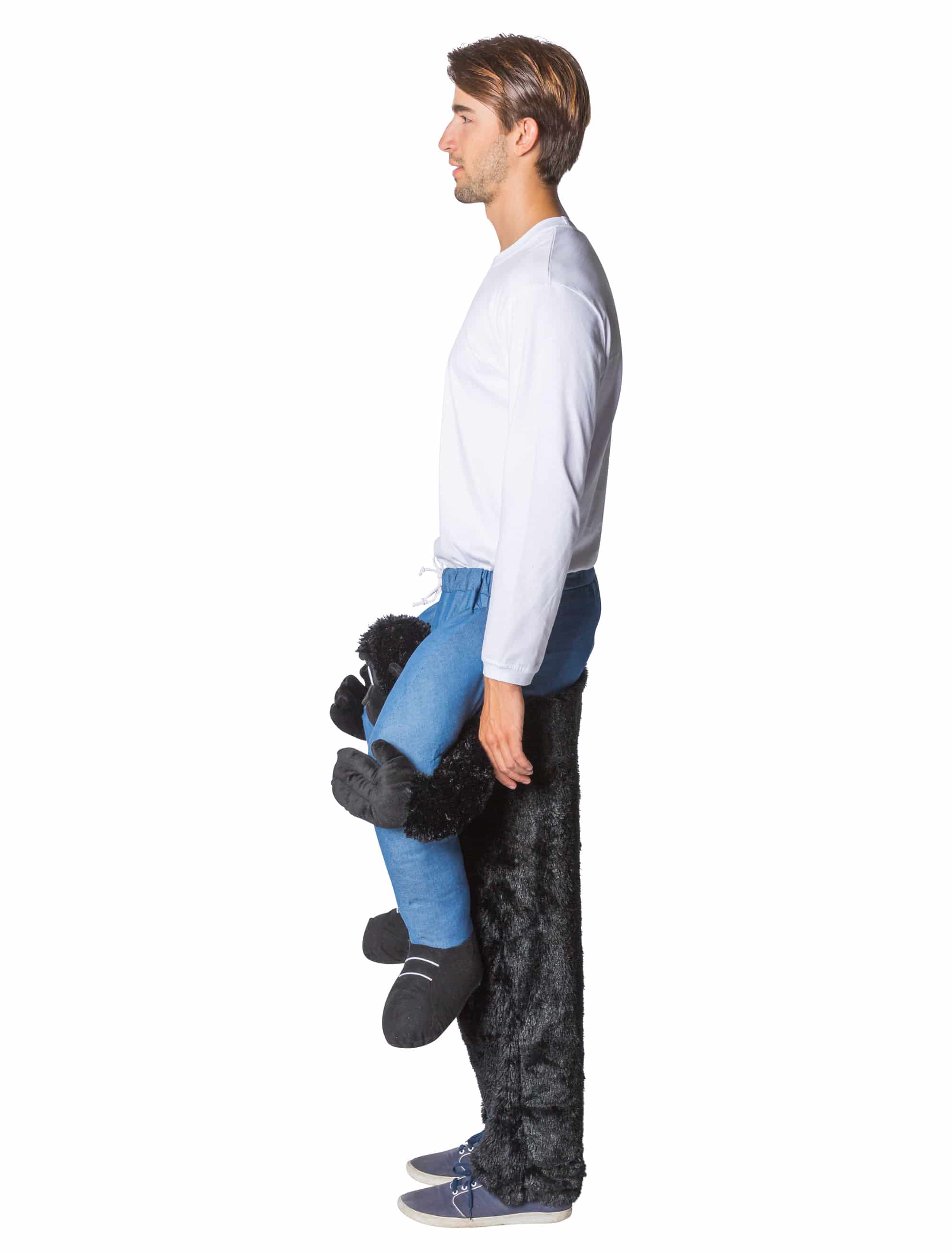 Kostüm Huckepack Gorilla schwarz one size