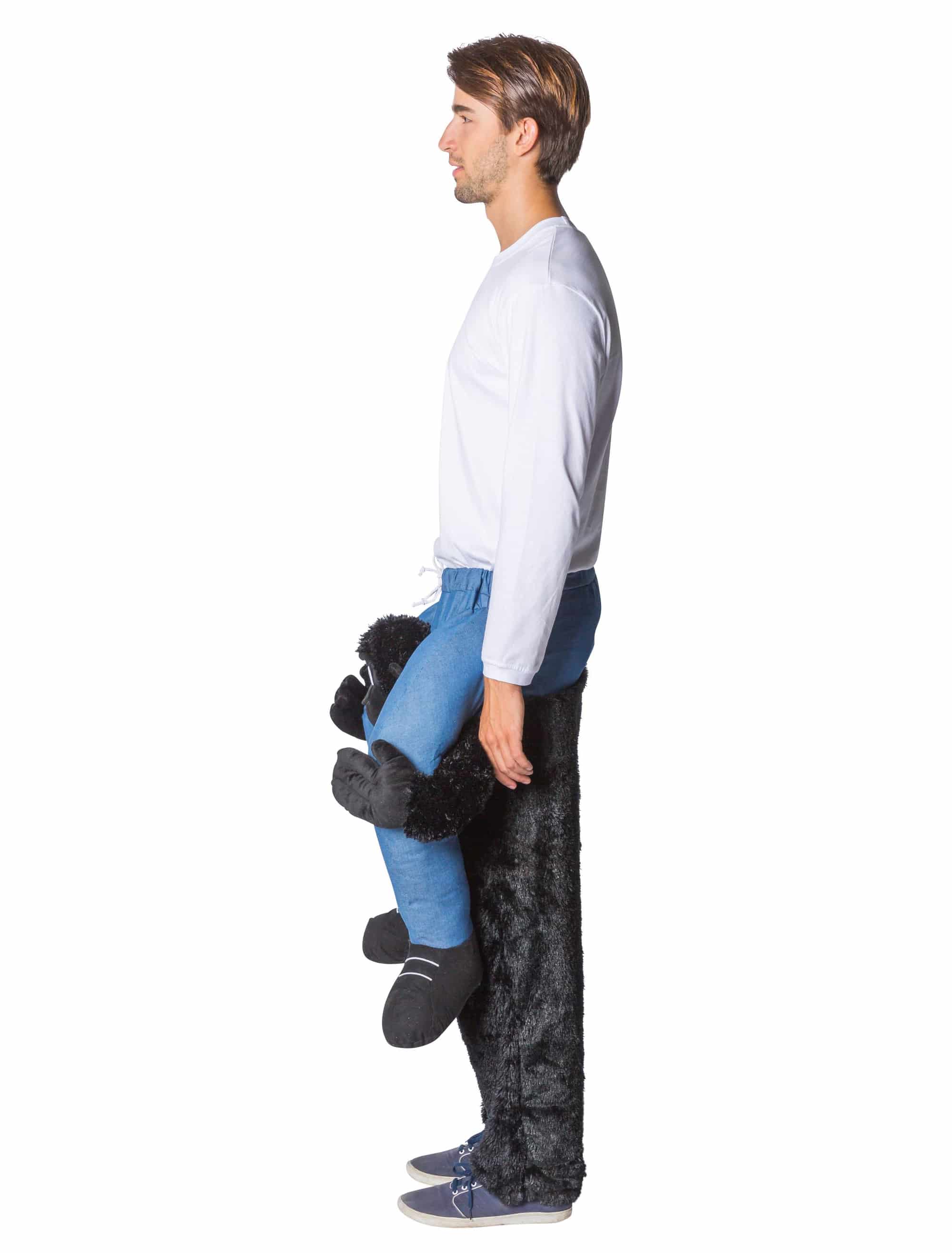Kostüm Huckepack Gorilla schwarz one size