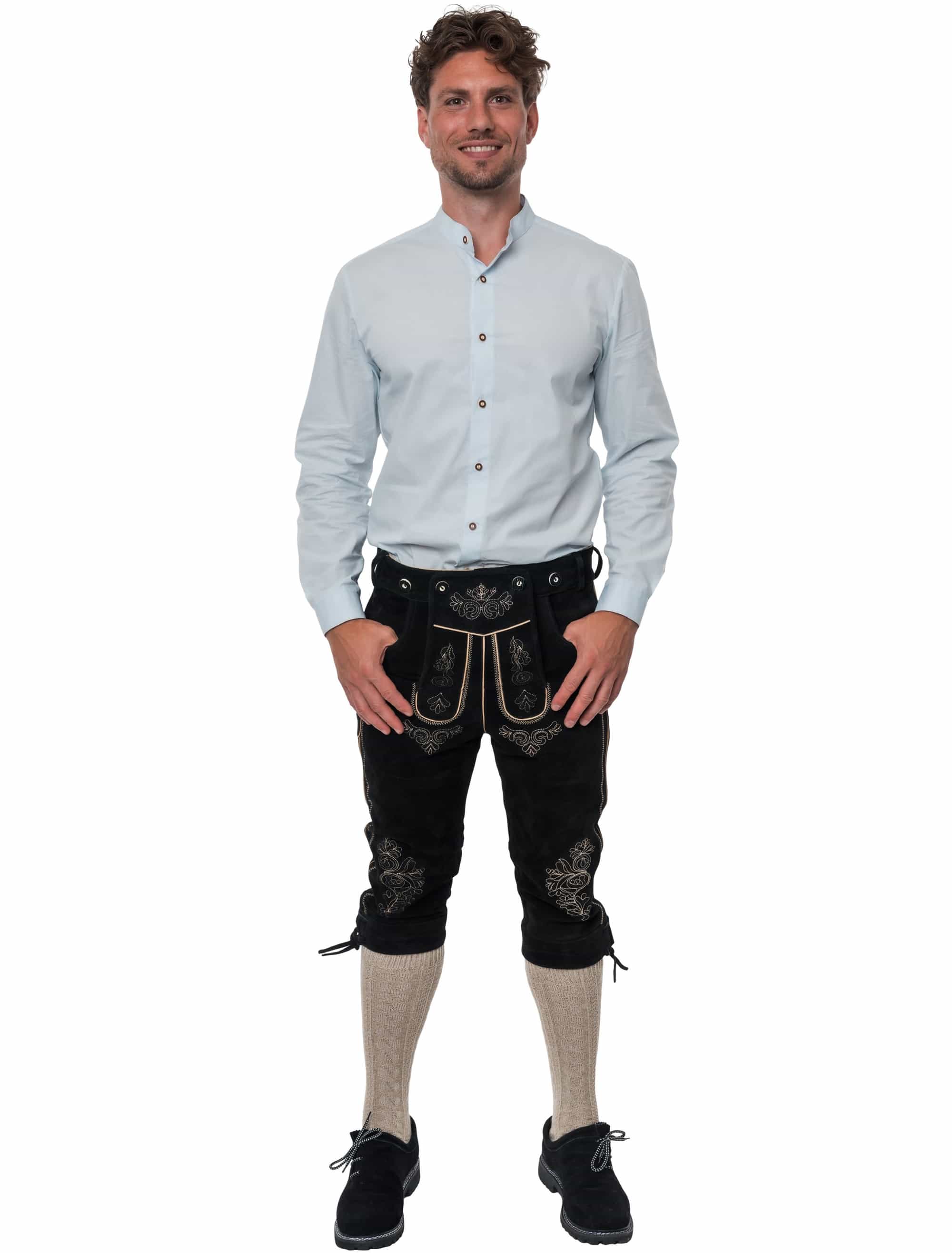 Lederhose Josef Herren schwarz L