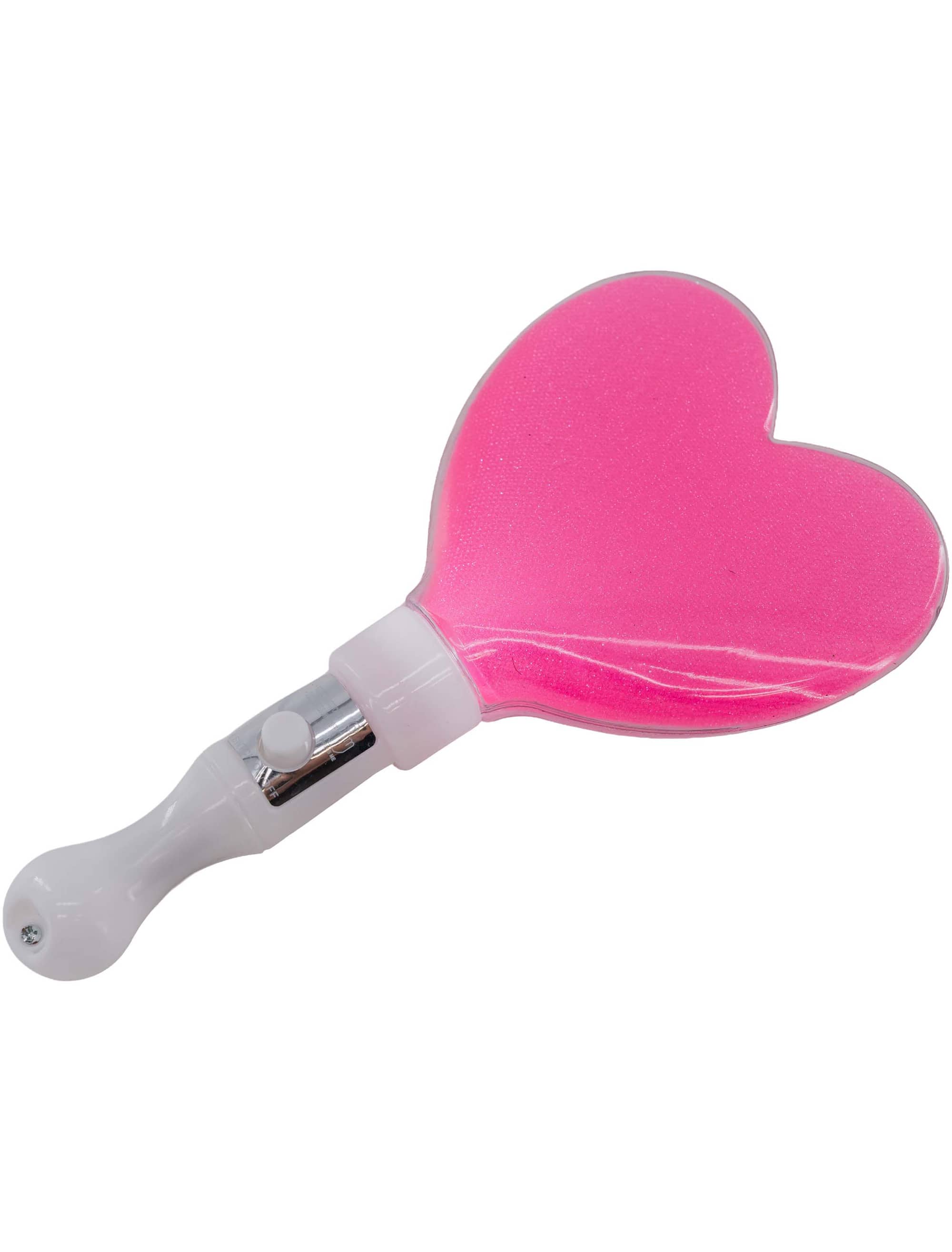 LED Leuchtstab Herz pink