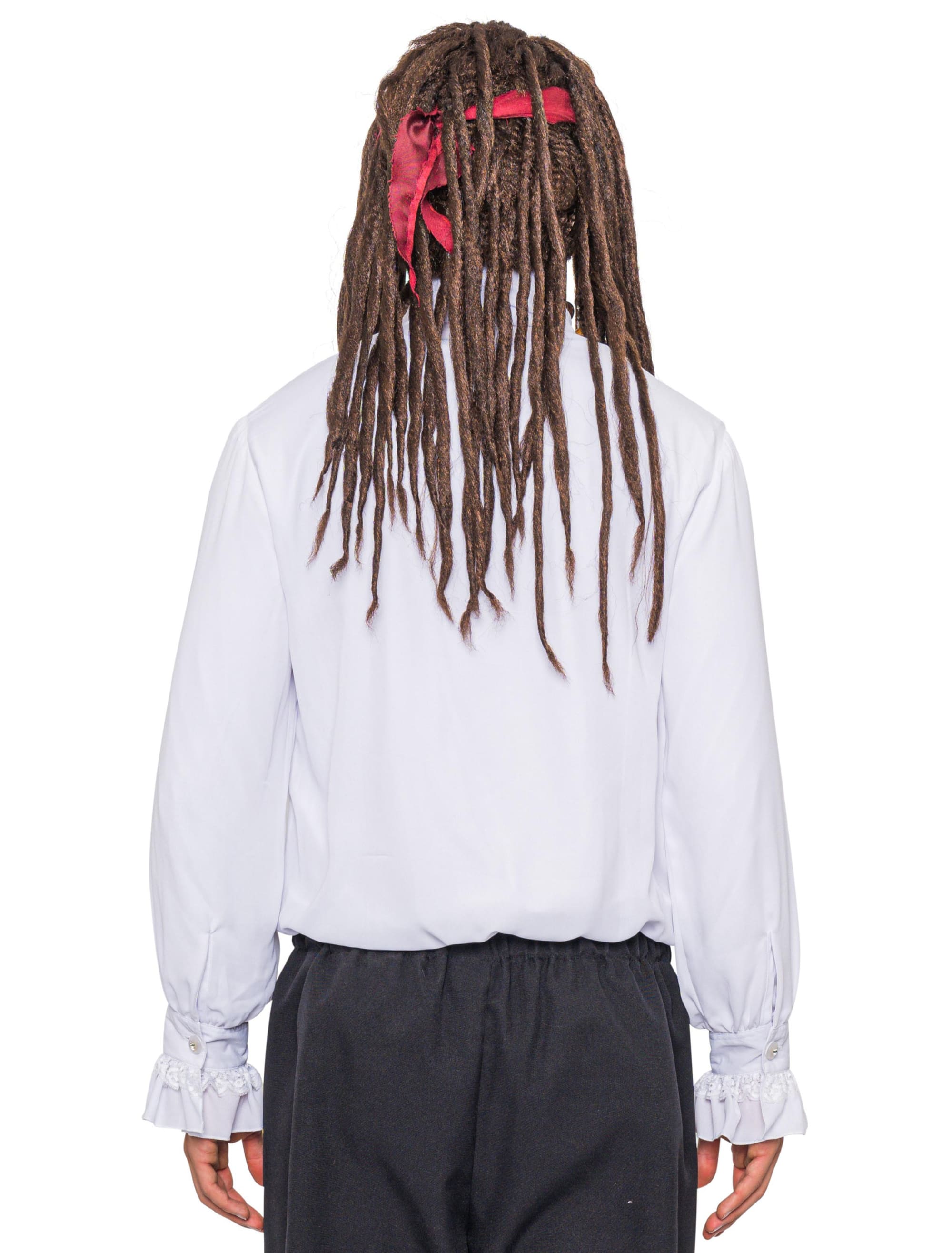 Hemd mit Jabot und Knöpfen Herren weiß 4XL
