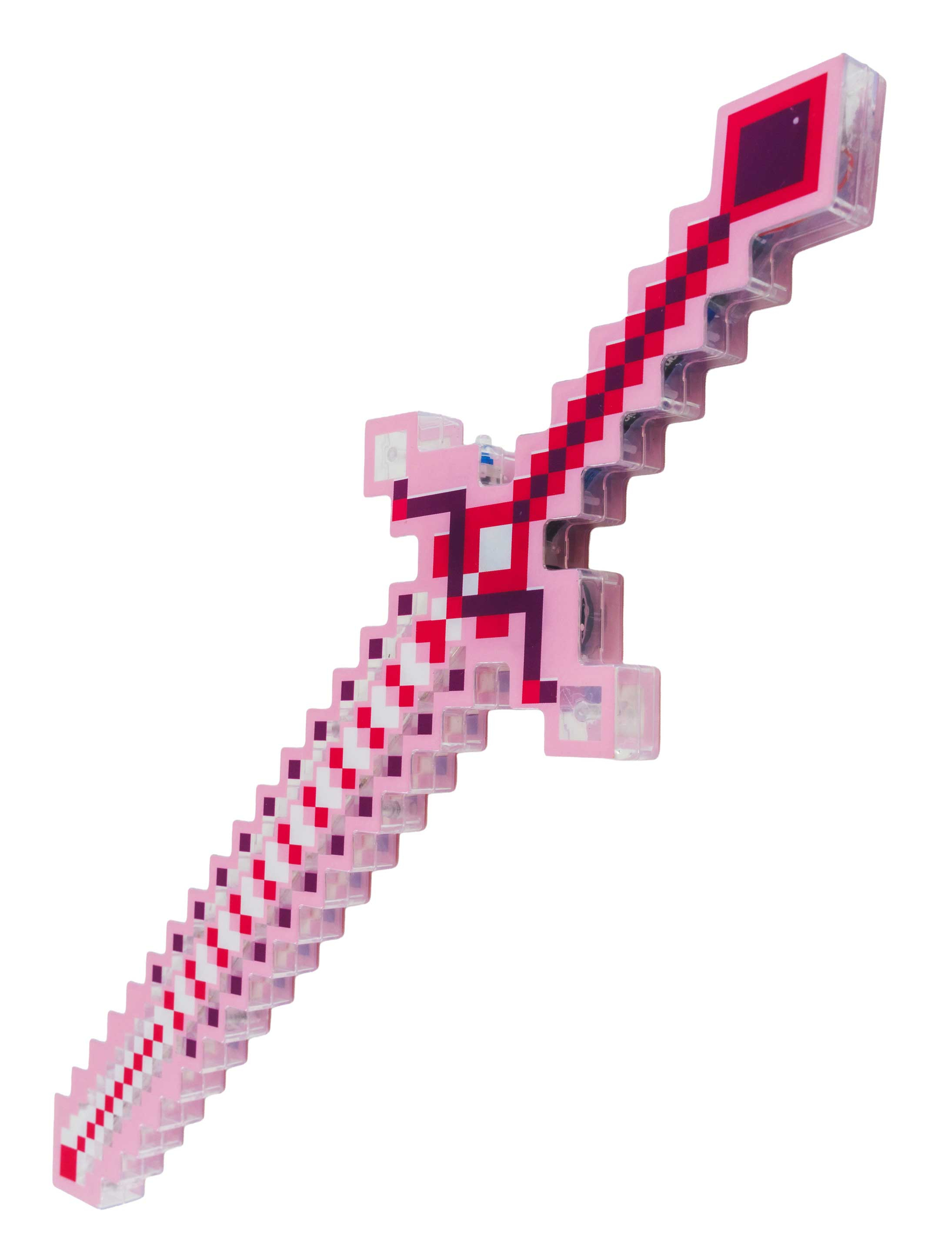 Schwert Pixel LED mit Soundeffekt 50cm rot
