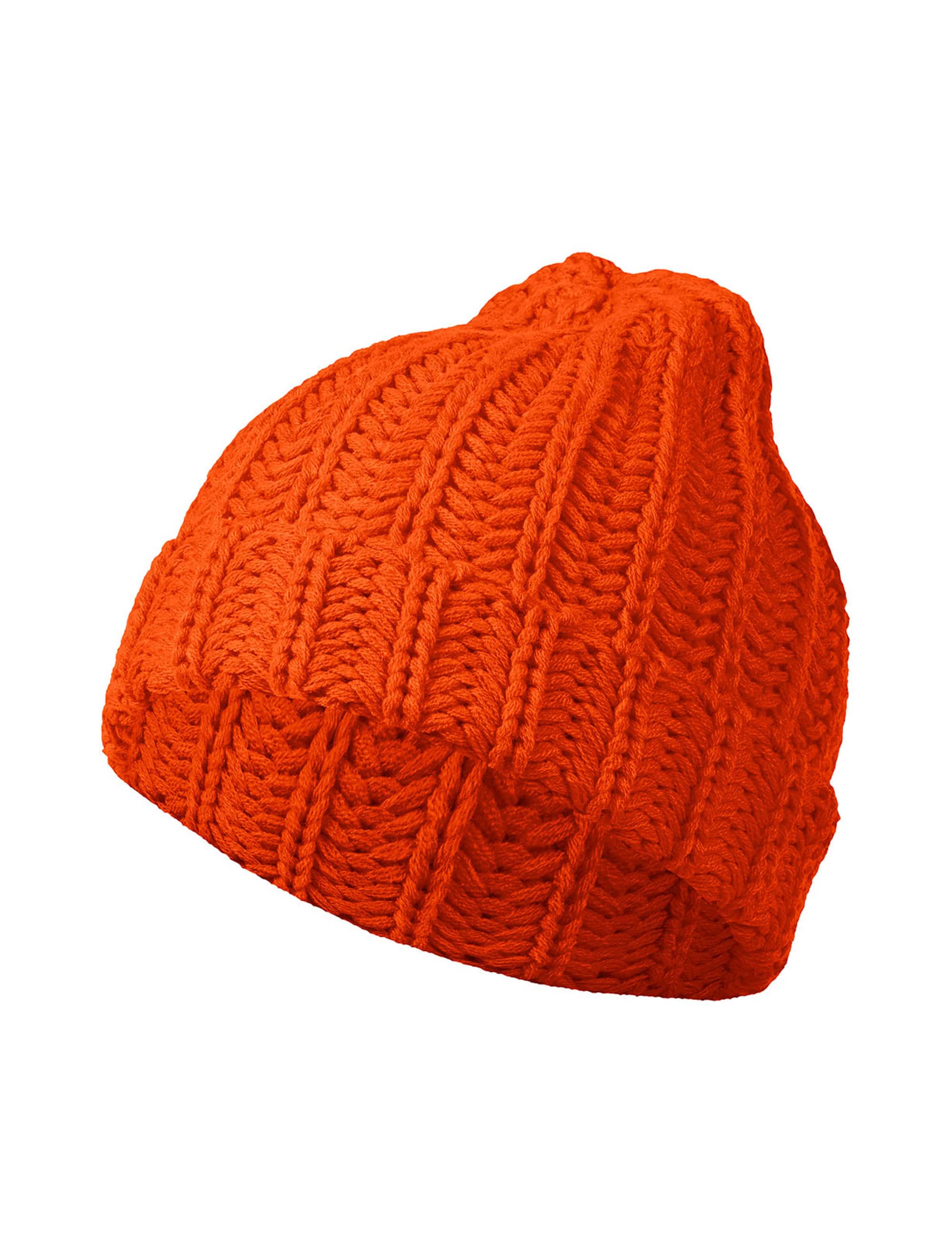 Strickmütze neonorange one size