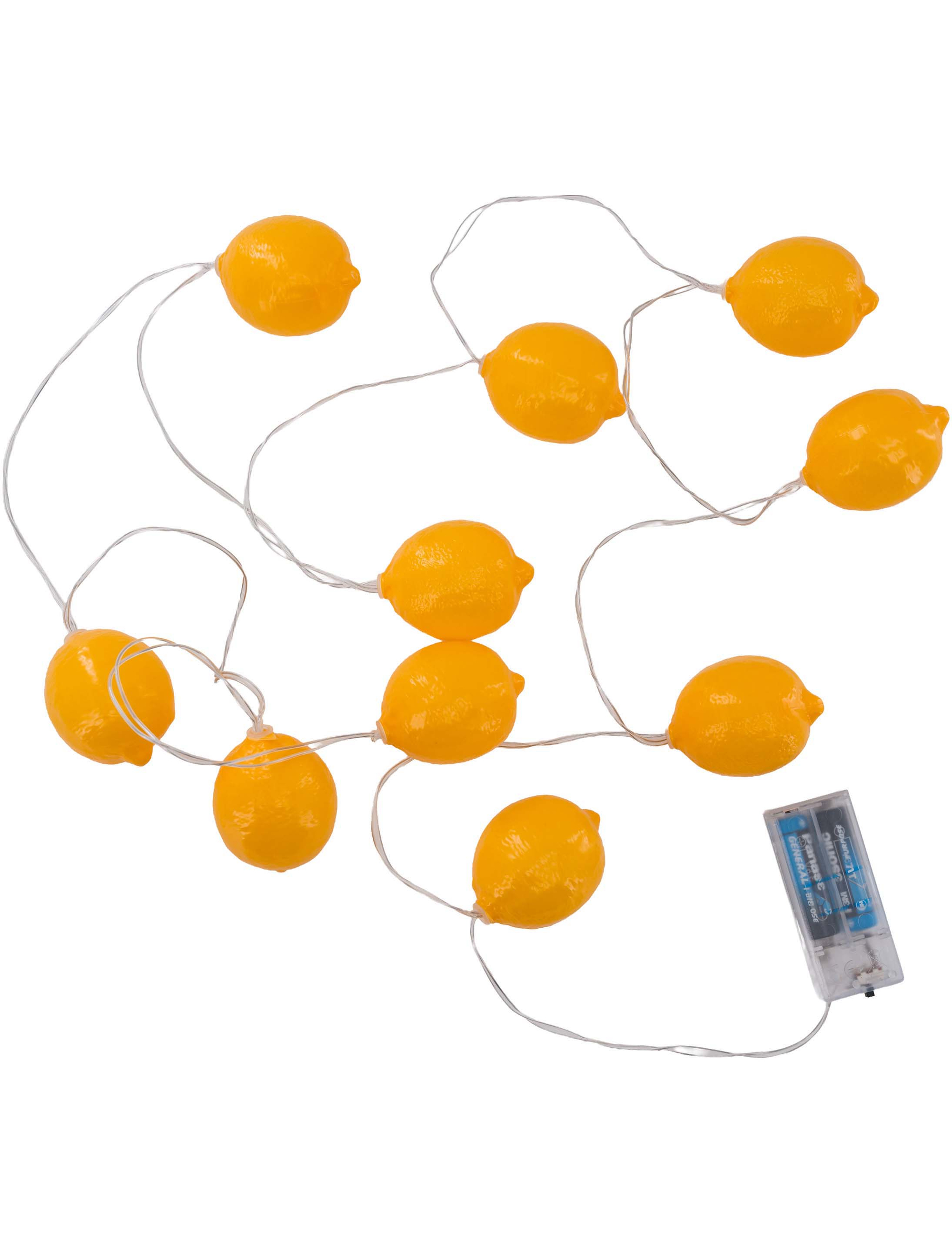 LED Lichterkette 2m 10 Zitronen gelb