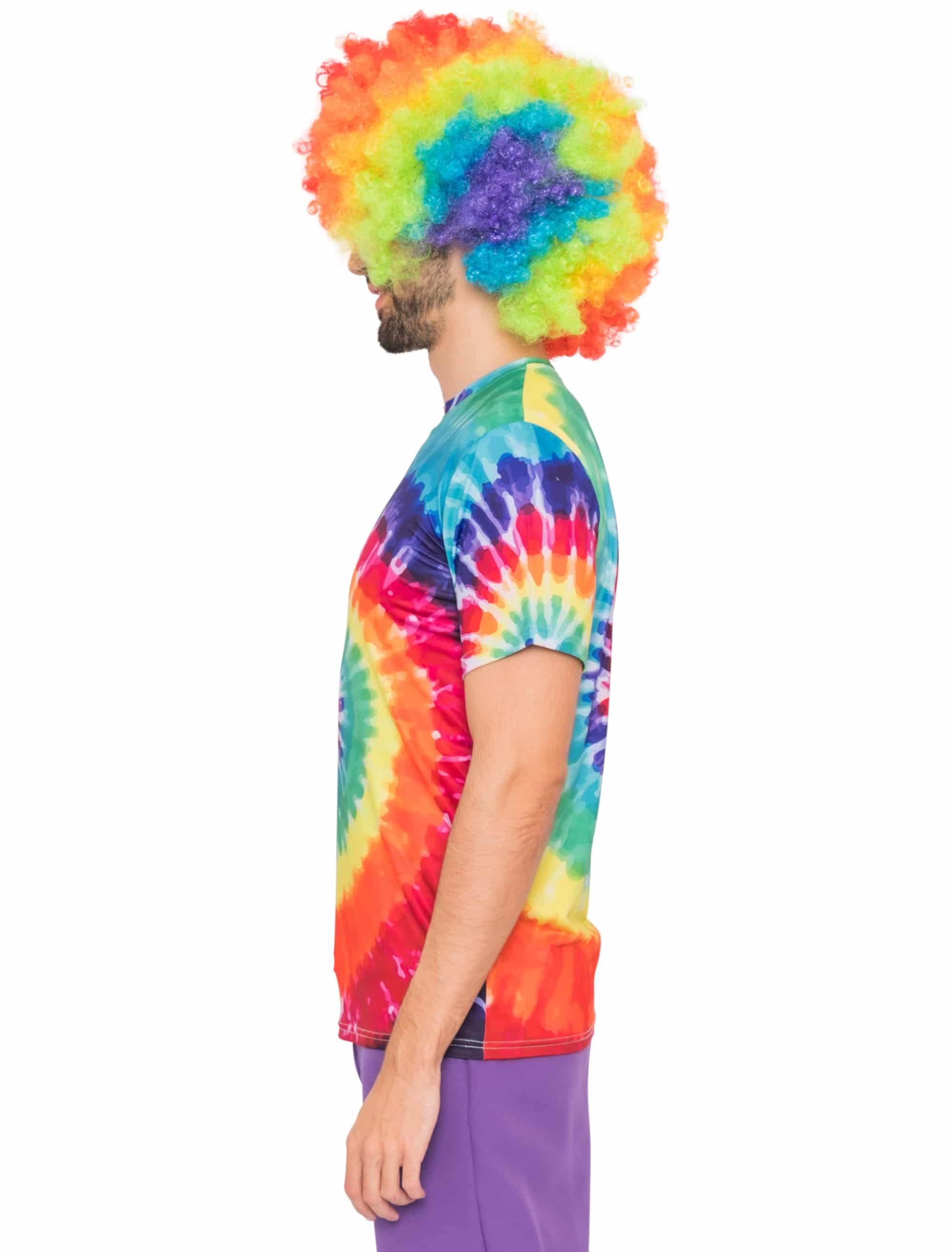 T-Shirt Batik Herren rainbow L/XL