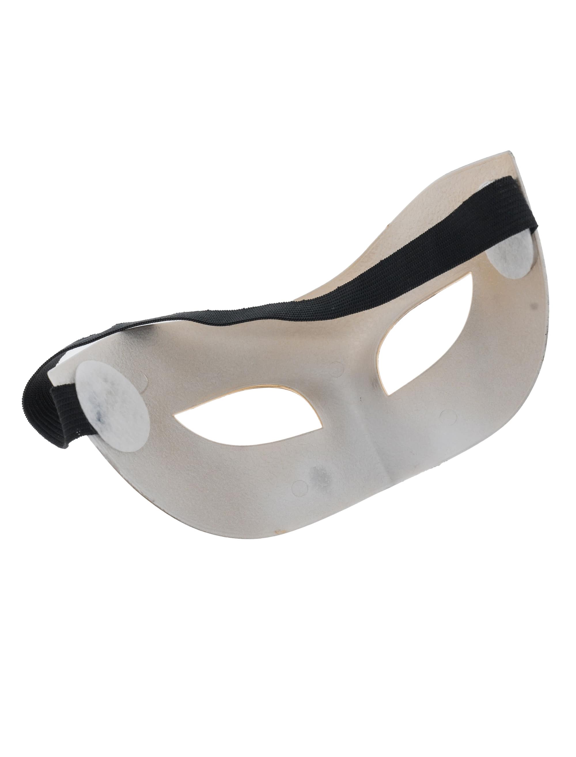 Maske Unifarben gold