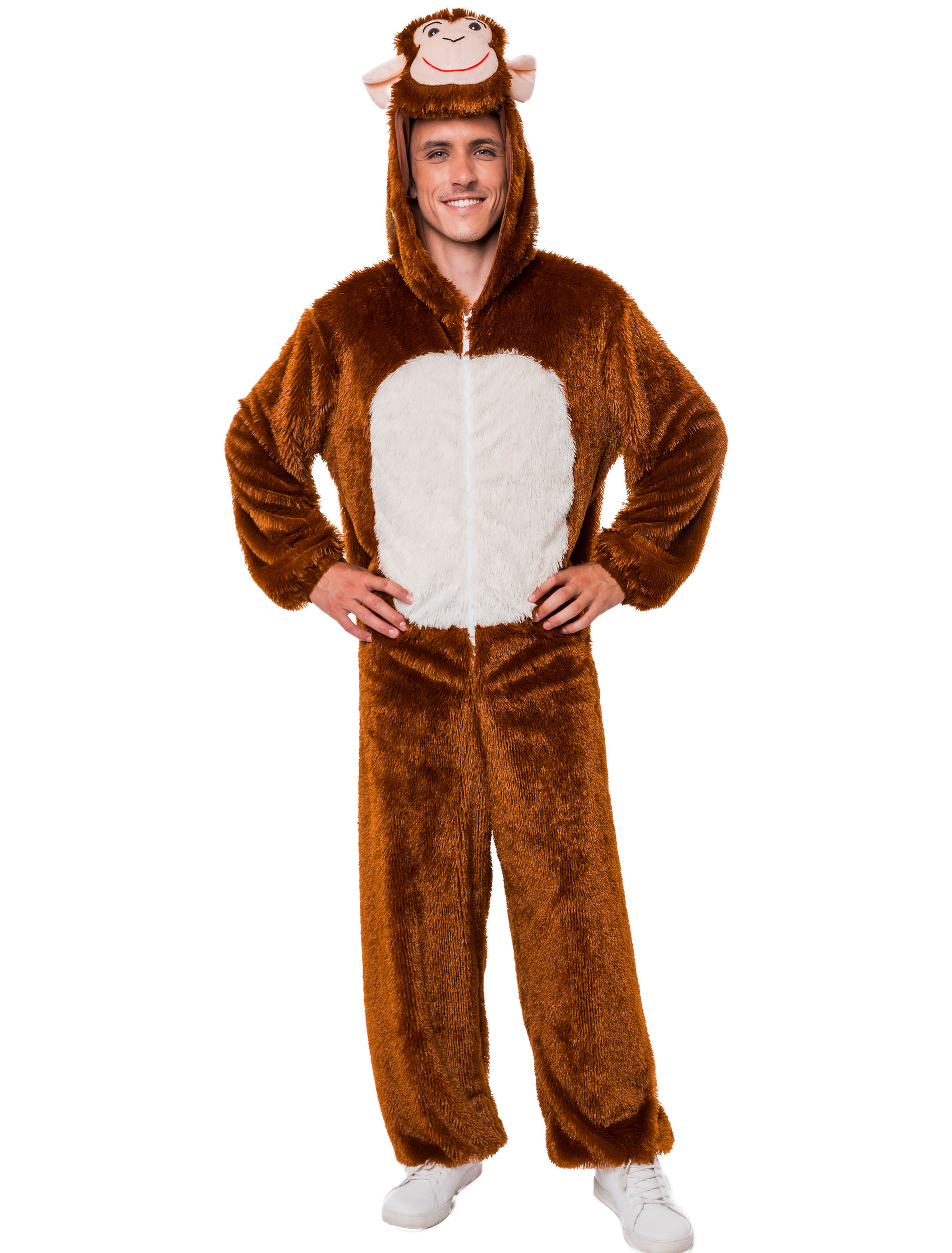 Overall Affe Plüsch braun XL/2XL