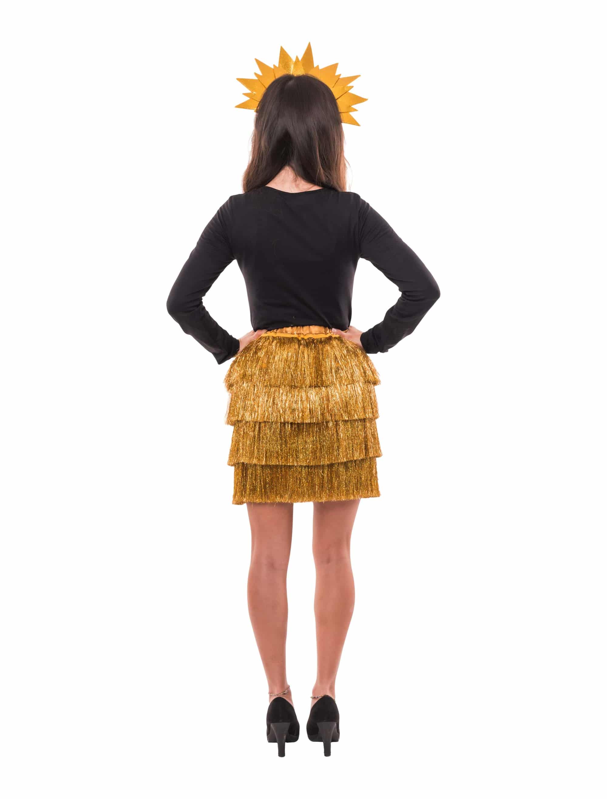Rock Lametta fein Damen gold S/M