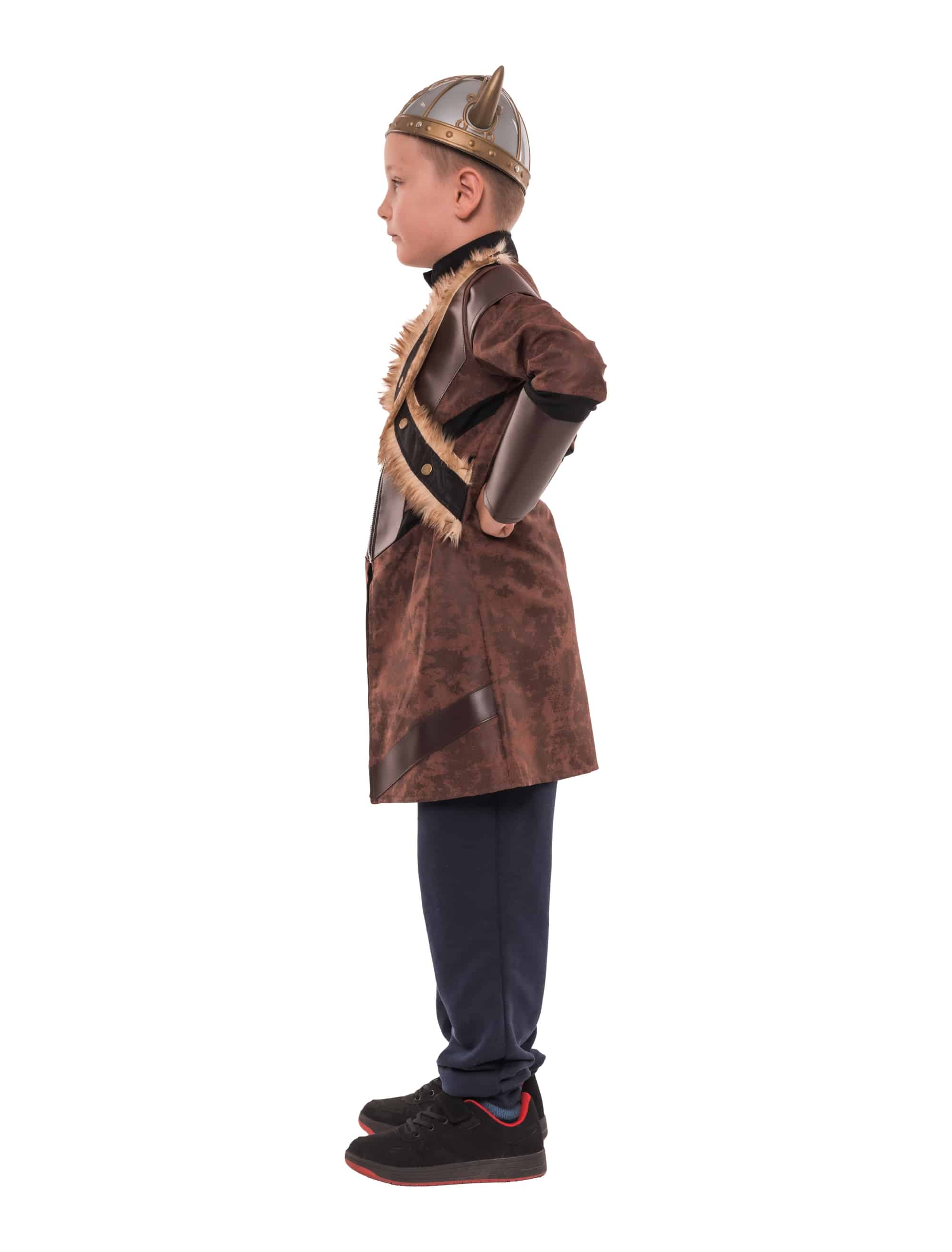 Mantel Wikinger Kinder braun 4-6 Jahre
