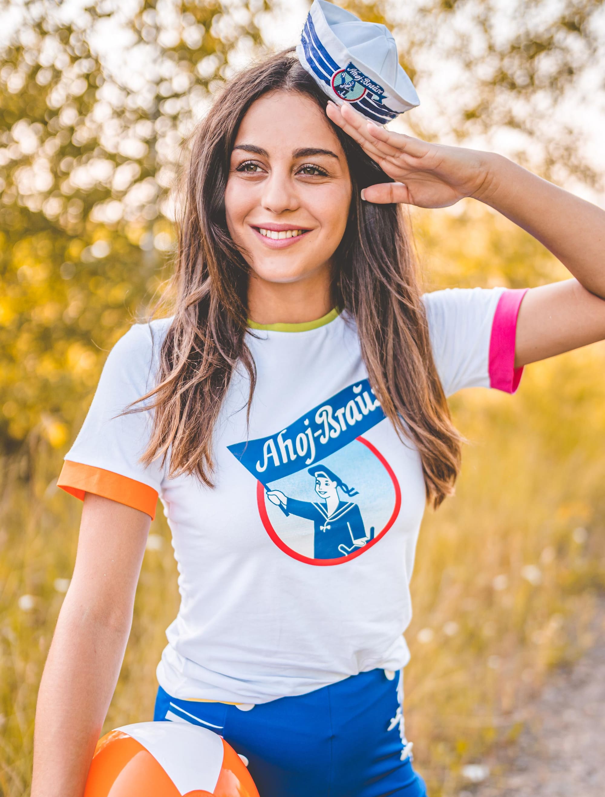 T-Shirt Ahoj-Brause Damen weiß S