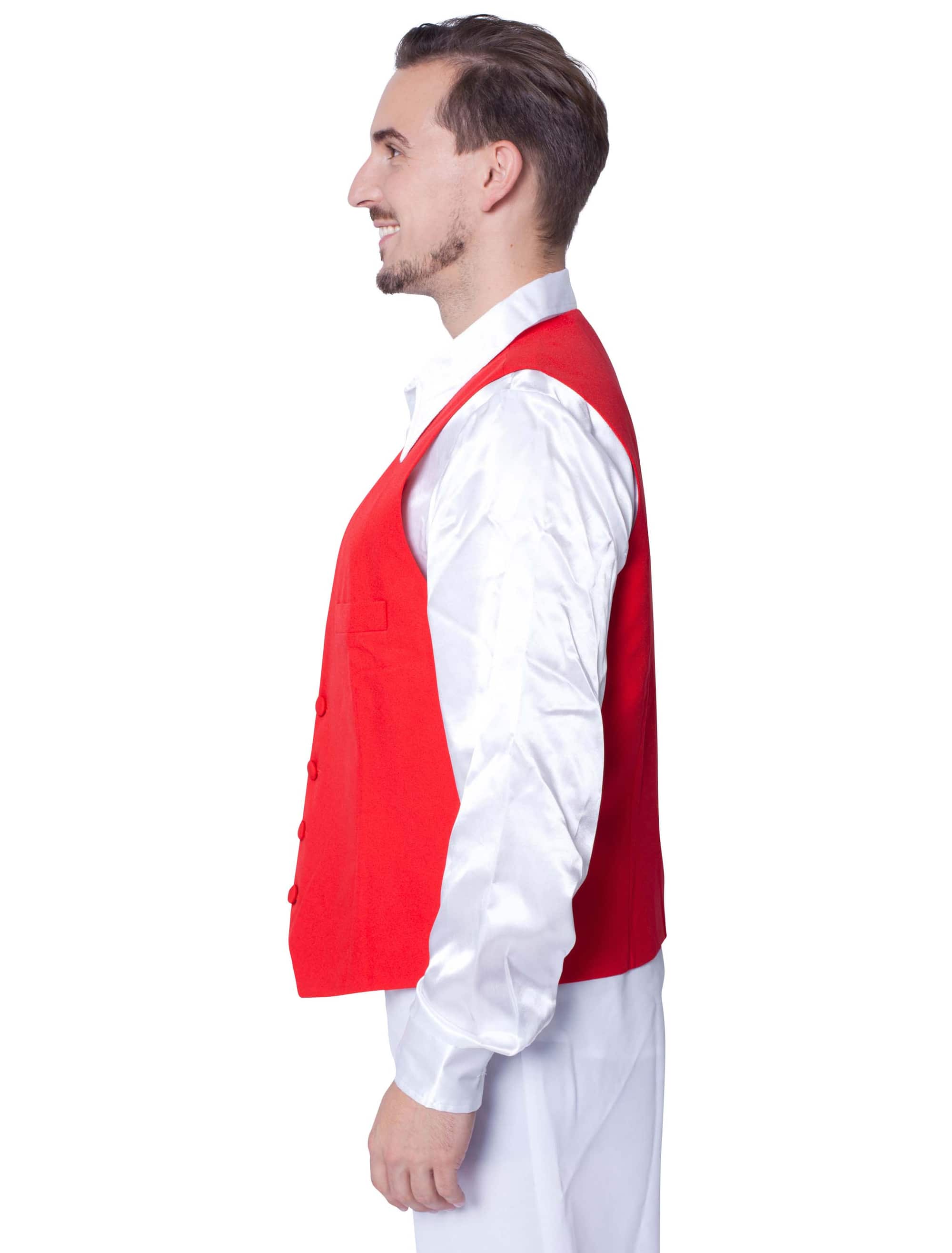 Weste Herren rot 50/52