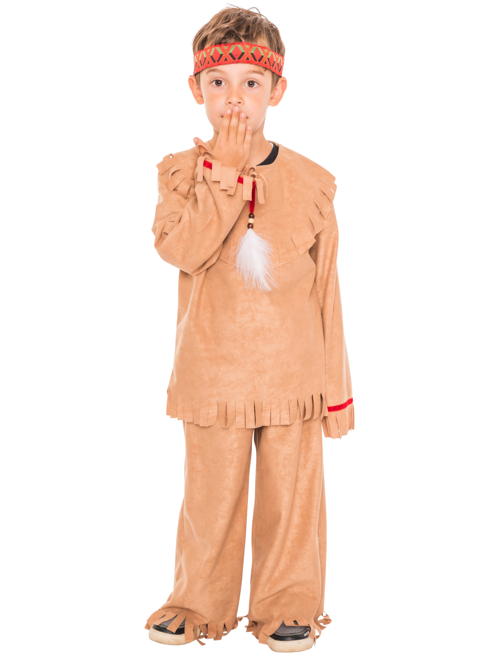 Indianer Kinder 2-tlg. braun 116