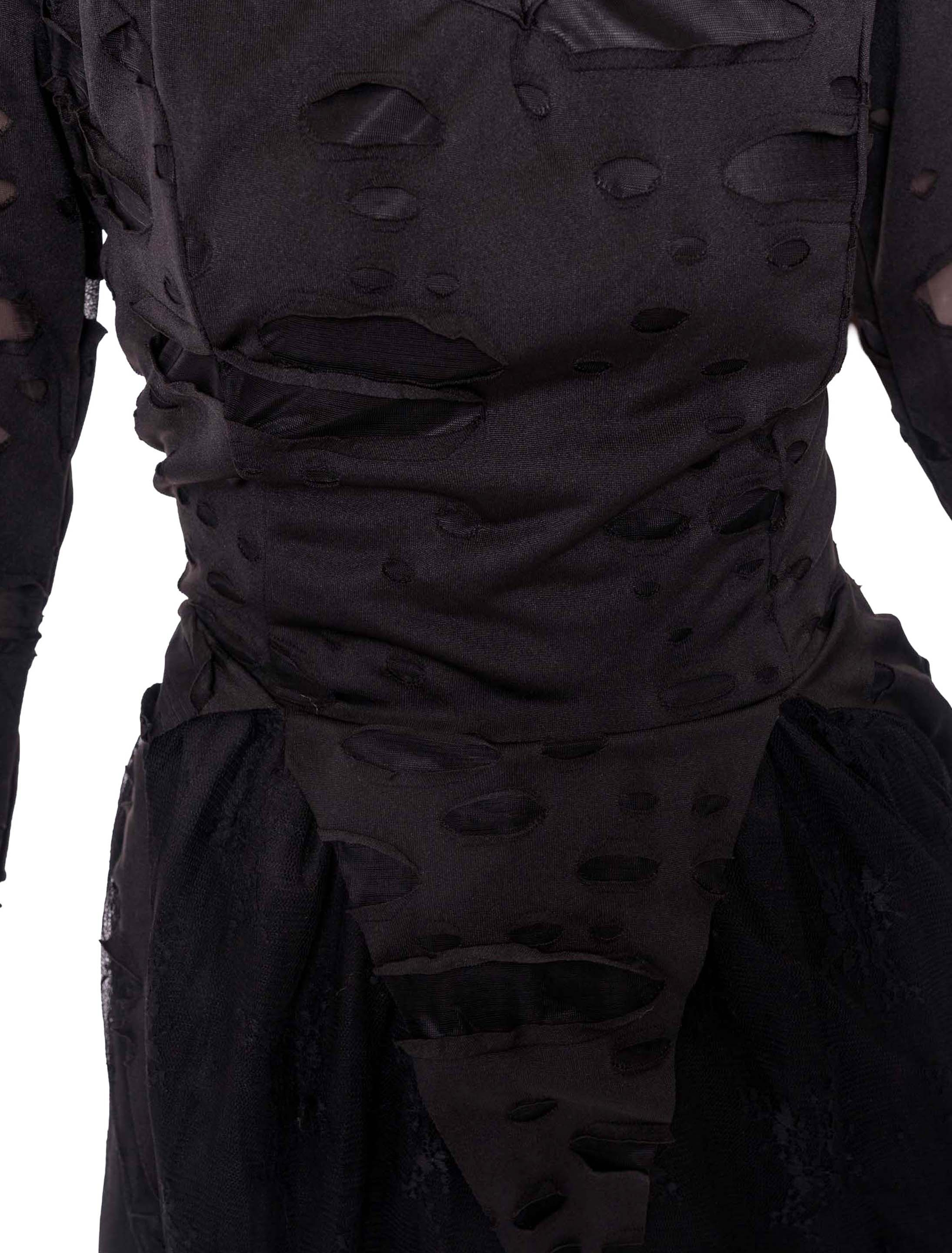 Kleid Hexe mit Spitze Damen schwarz S