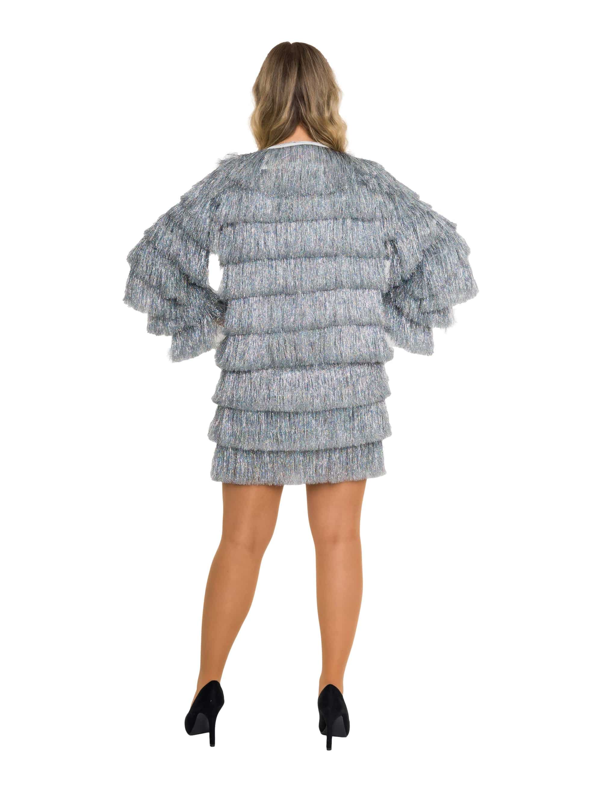 Rock Lametta fein Damen silber S/M
