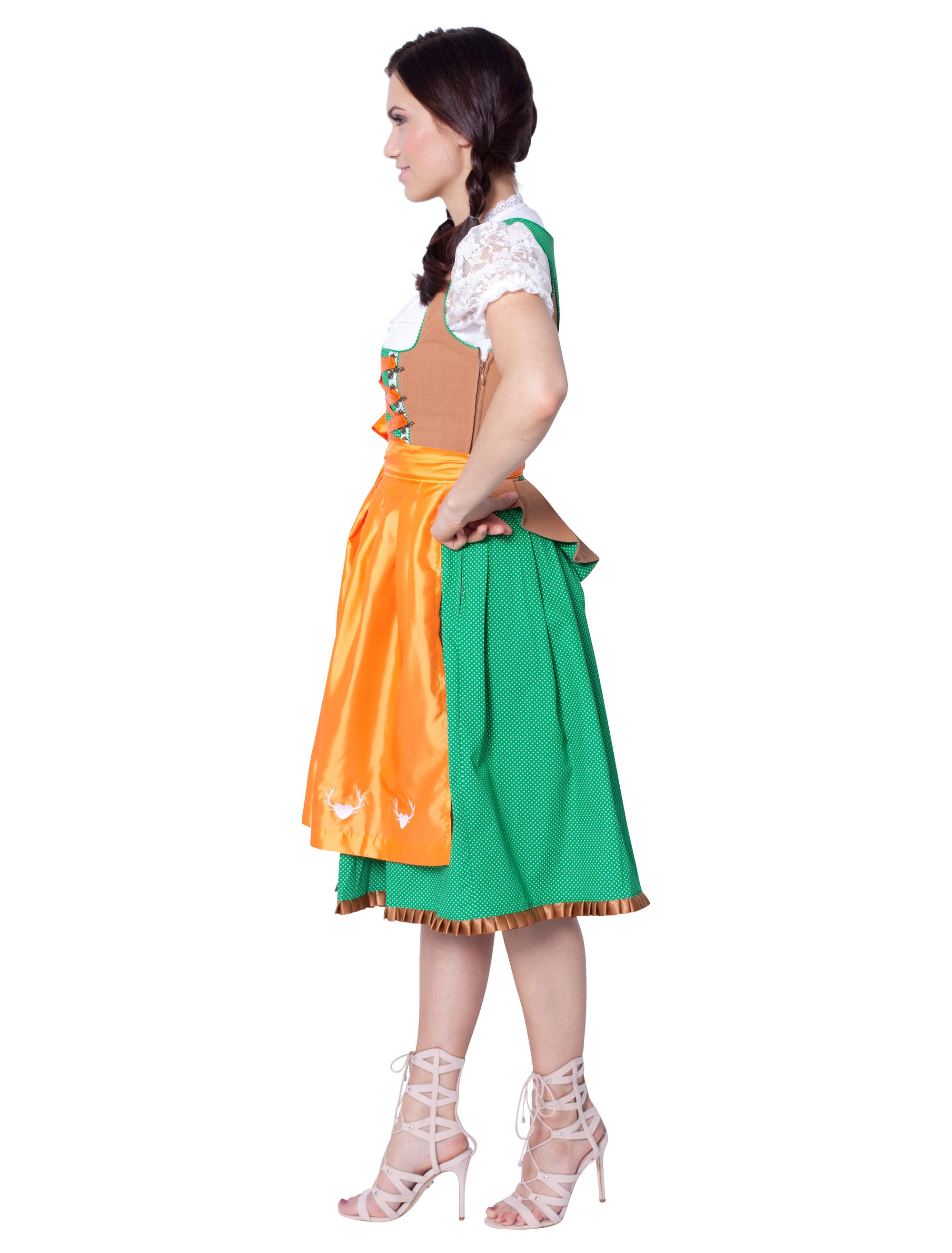 Dirndl Alexia Damen orange 38