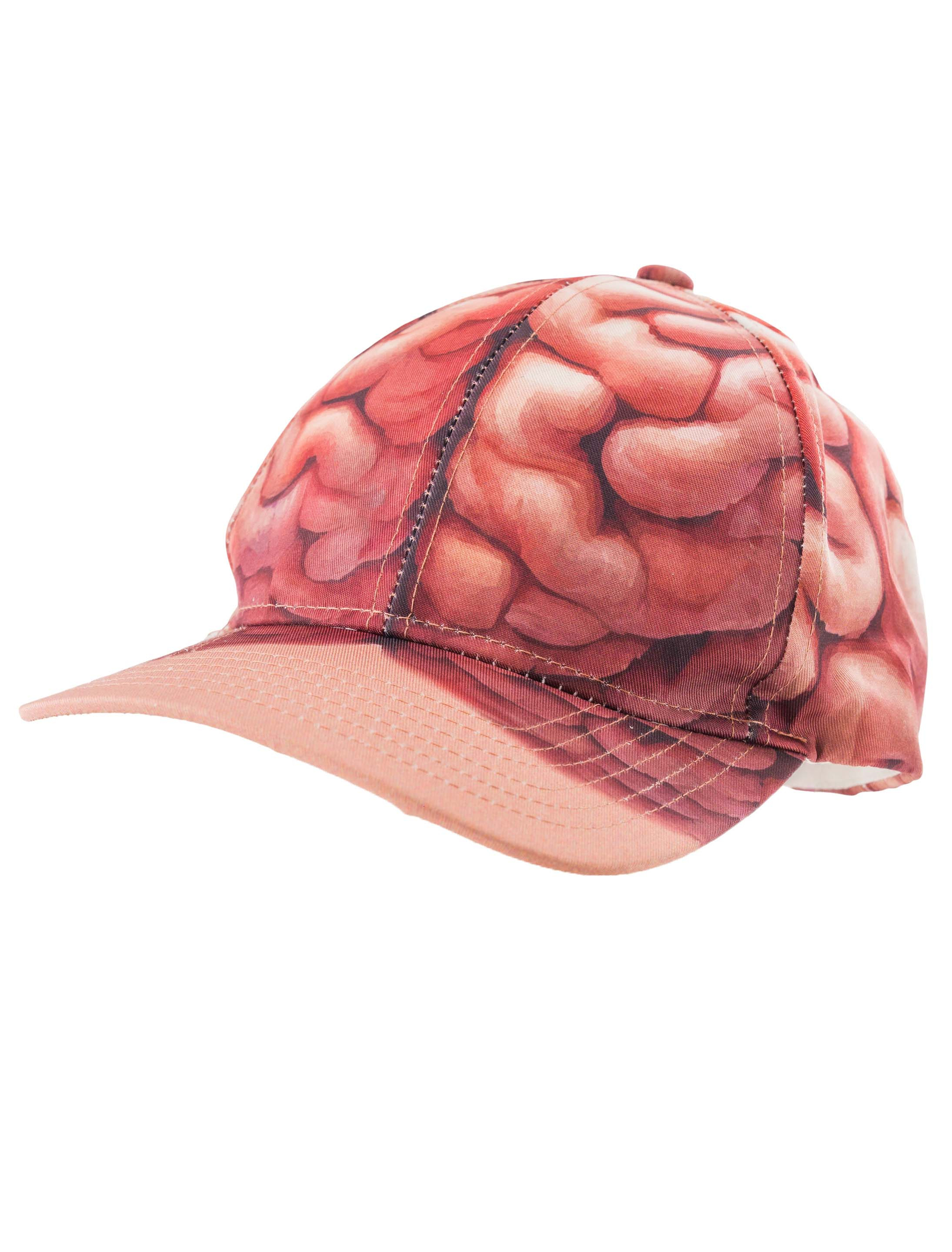 Baseballcap Gehirn beige/braun