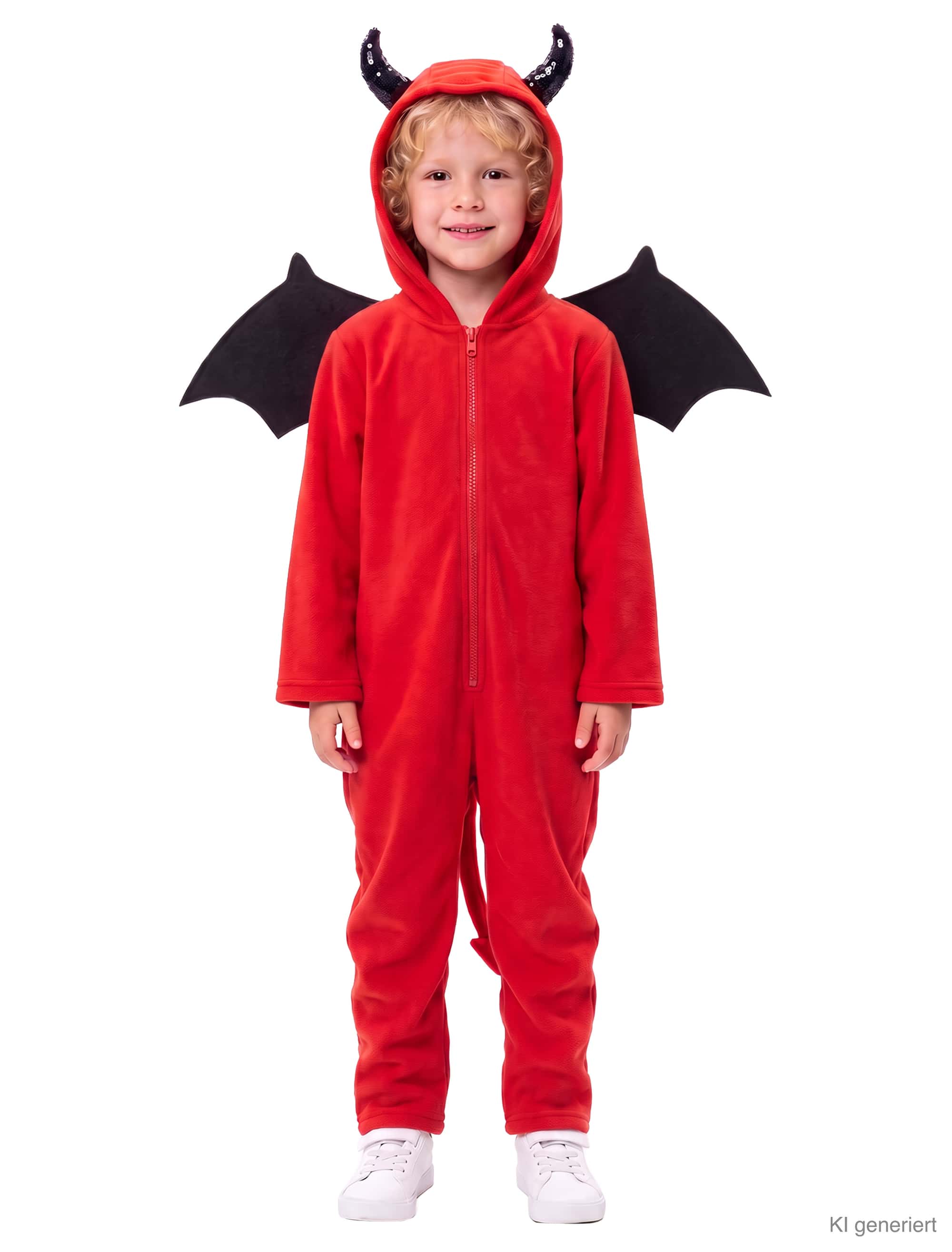 Overall Teufel Kinder rot/schwarz 128