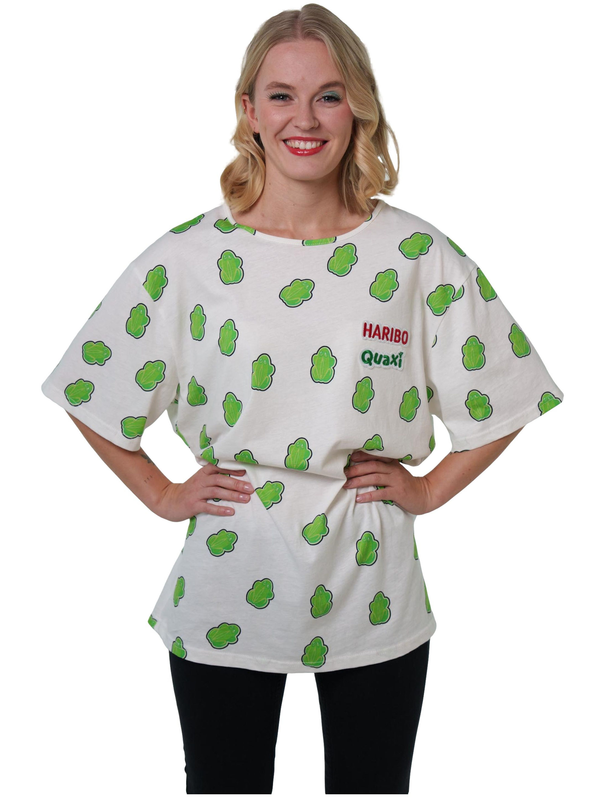 T-Shirt HARIBO Quaxi Unisex weiß/grün 3XL
