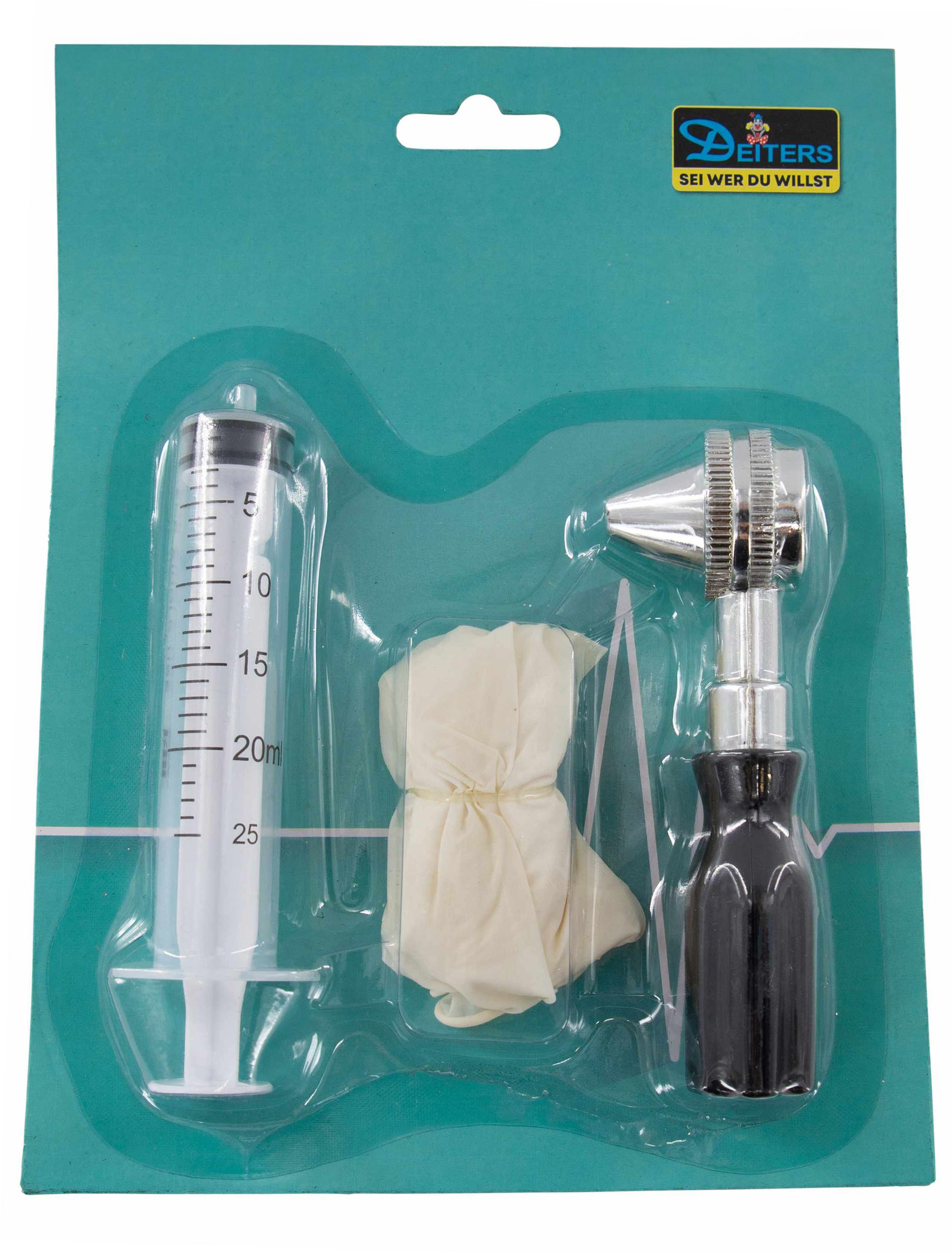 Medizin-Set 3tlg. schwarz/silber