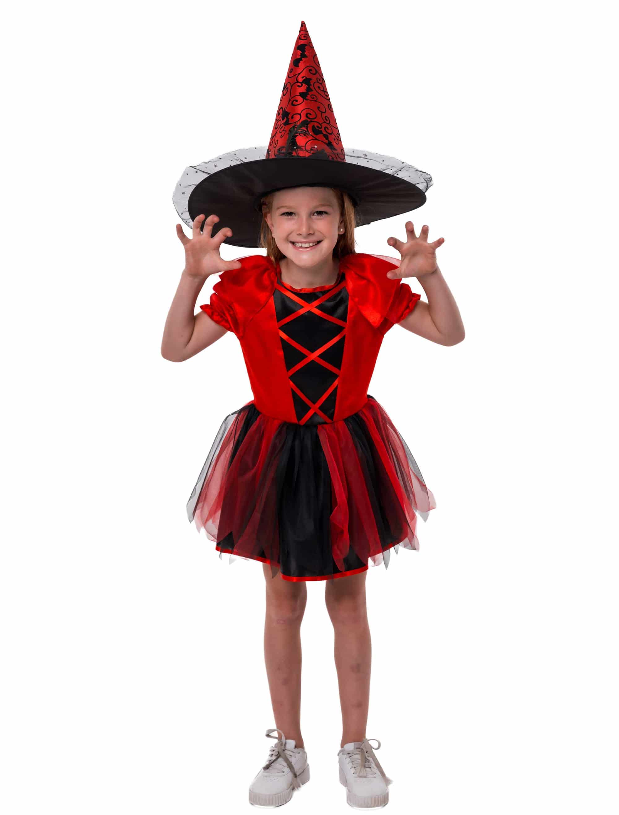 Kleid Teufel Kinder schwarz/rot 128