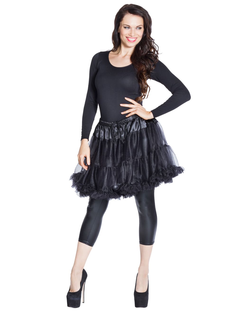 Petticoat de luxe Damen schwarz one size