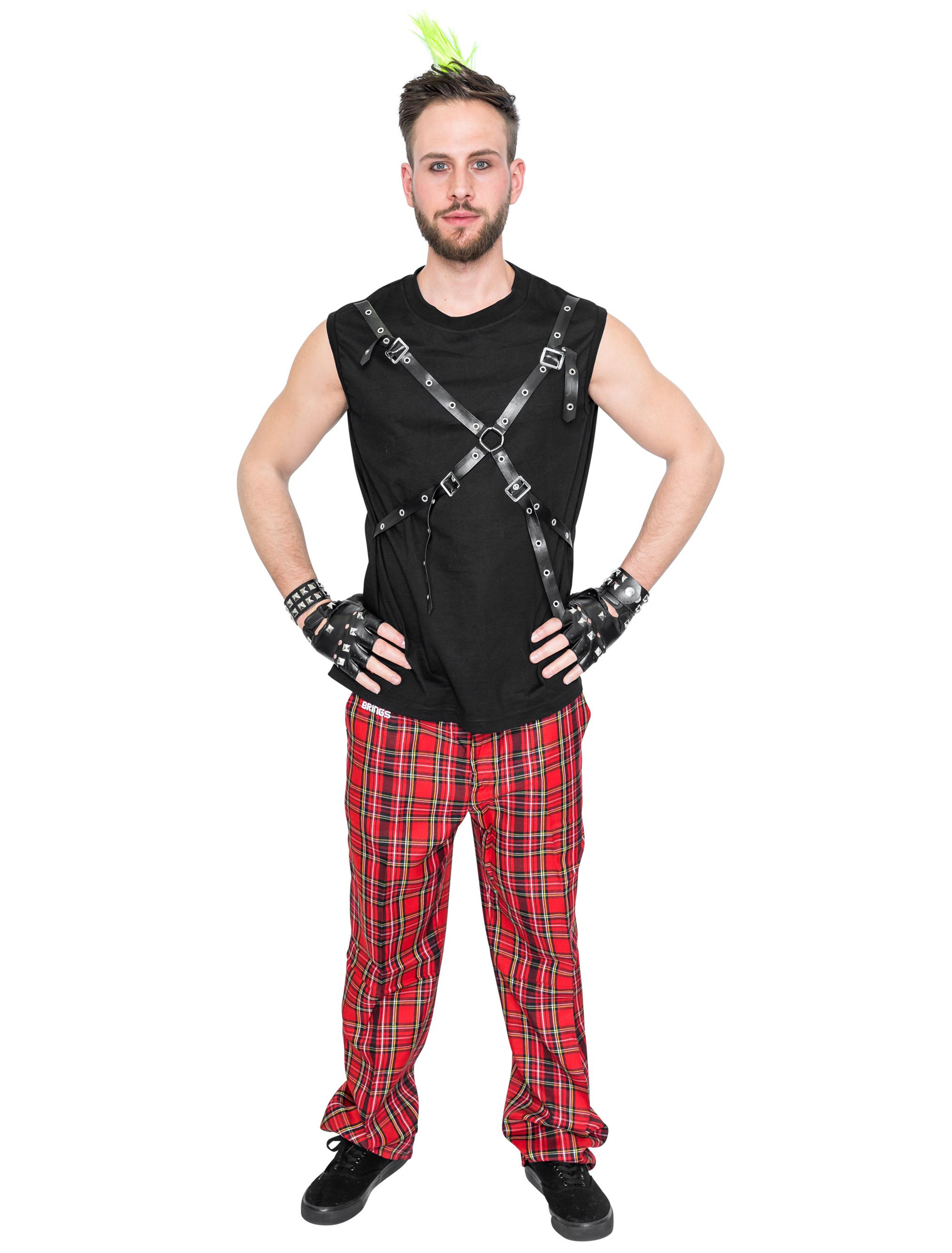 Tank Top Punker Herren schwarz XL