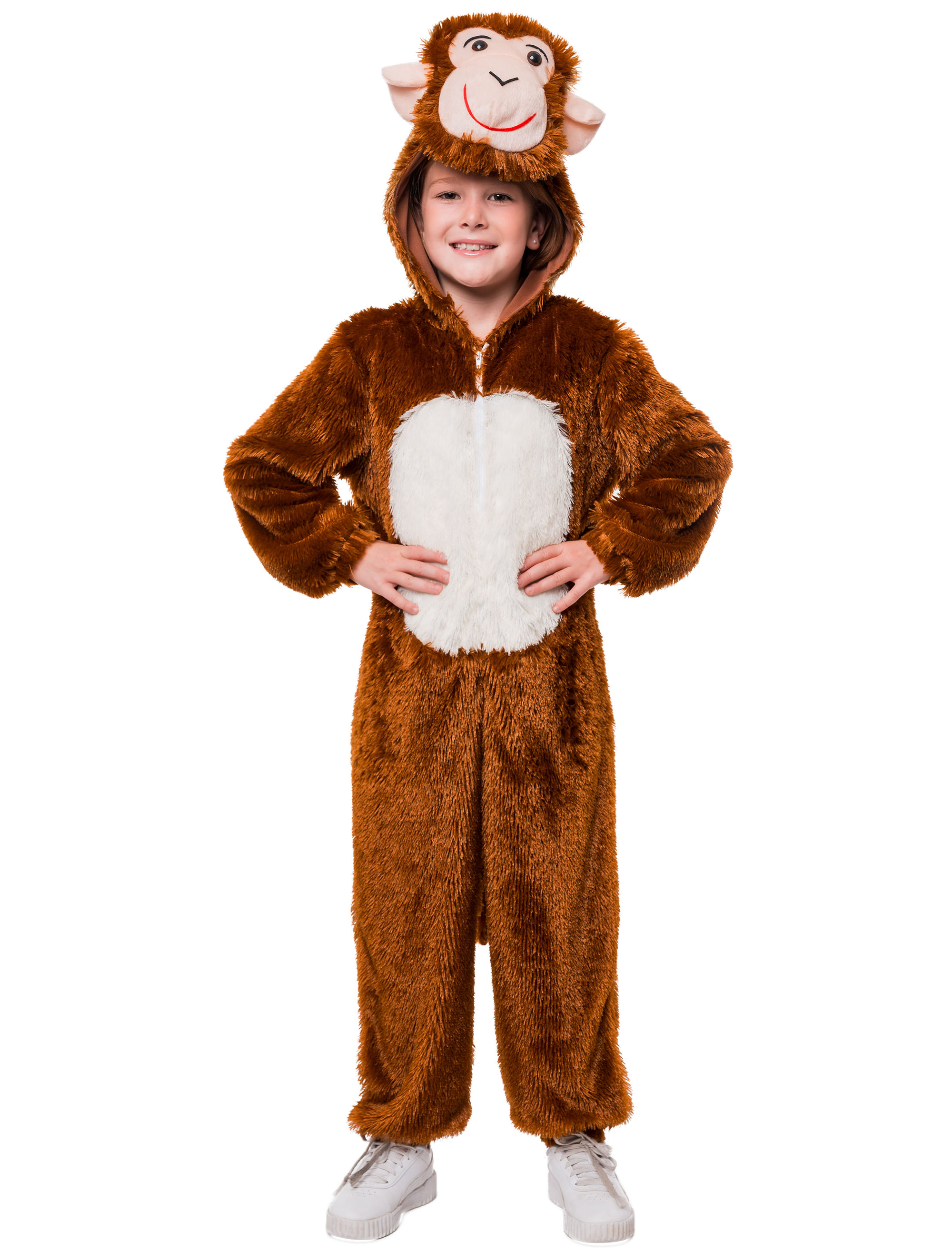 Overall Affe Plüsch Kinder braun 116