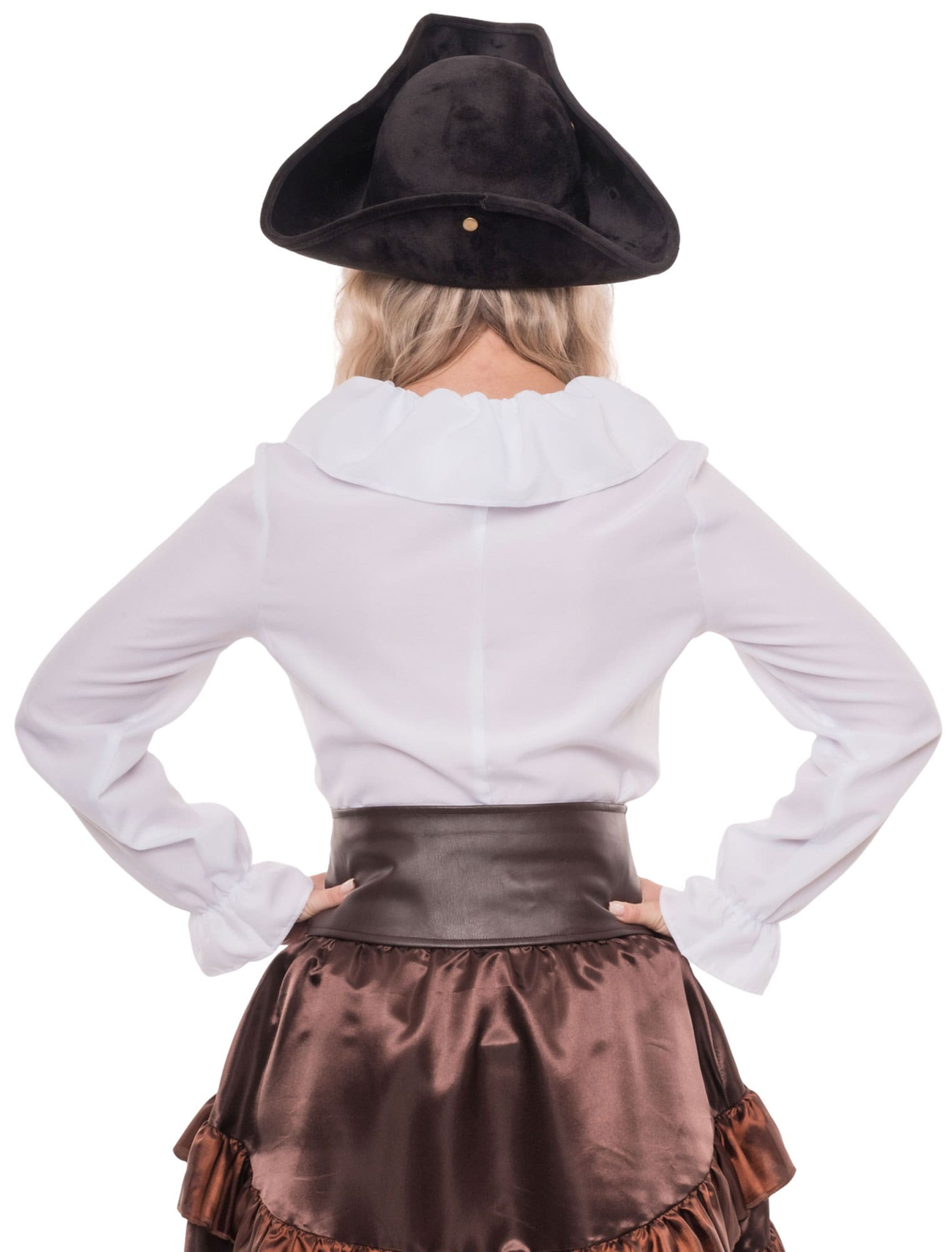 Bluse Piratin Damen weiß L/XL