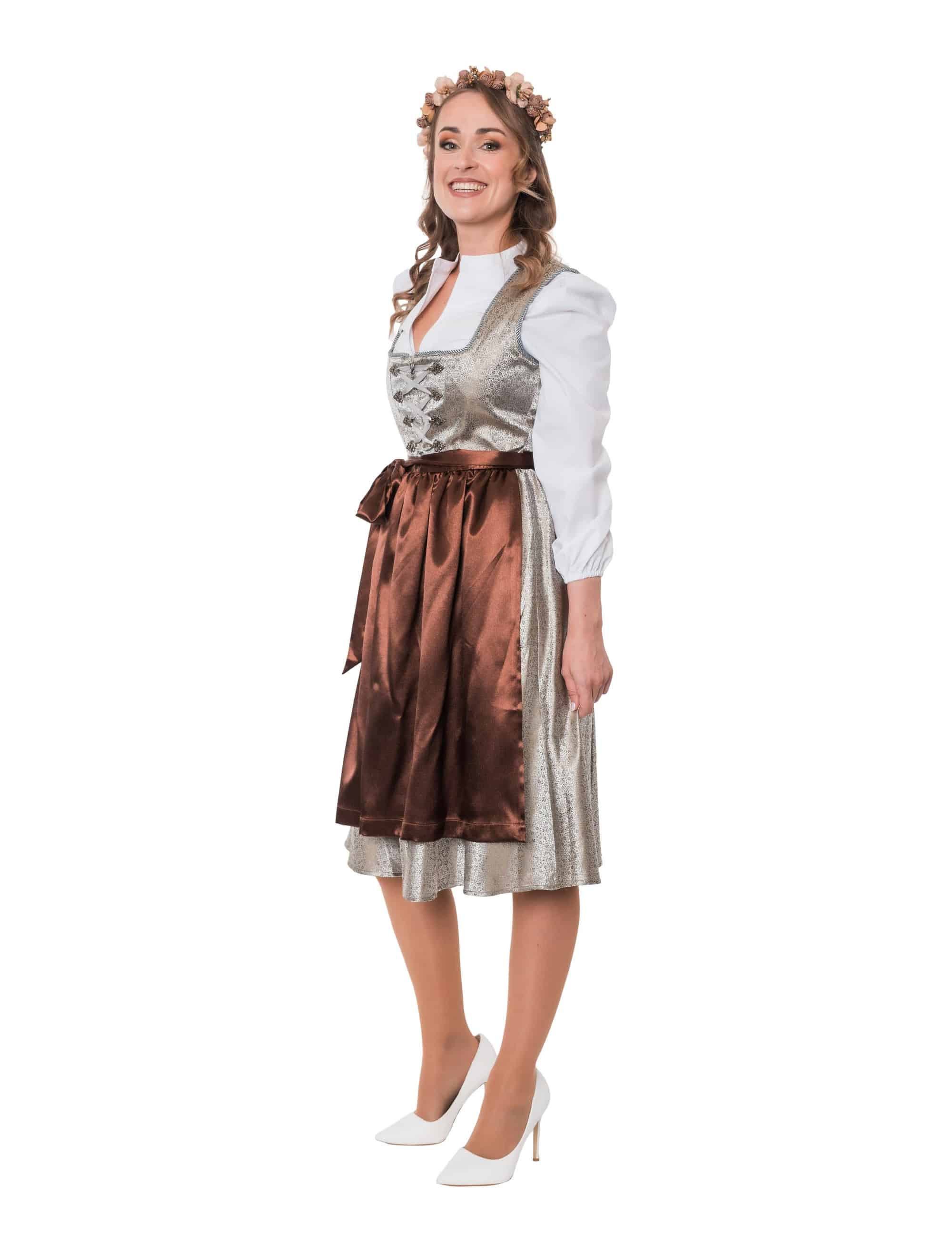 Dirndl Melinda Damen hellbraun 36