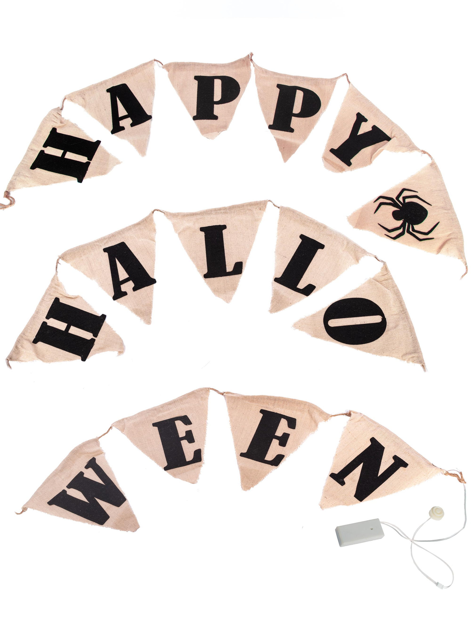 Girlande Happy Halloween leuchtend