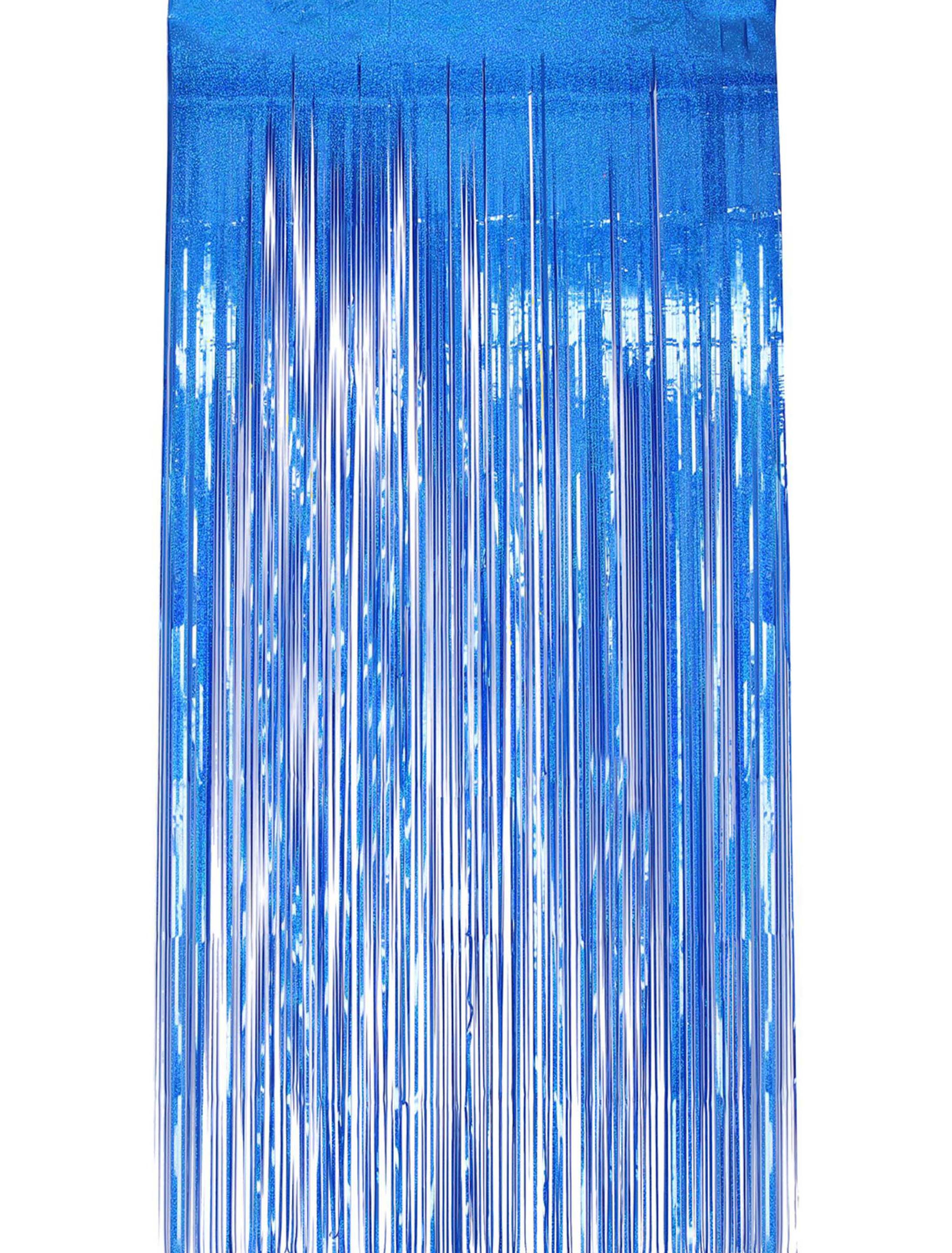 Lamettavorhang holographisch Glitzer 0,91 m x 2,44 m dunkelblau