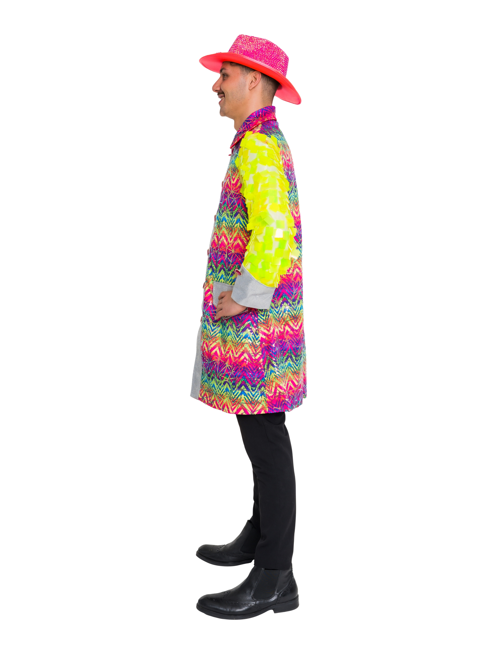 Mantel mit Pailletten Herren bunt S/M