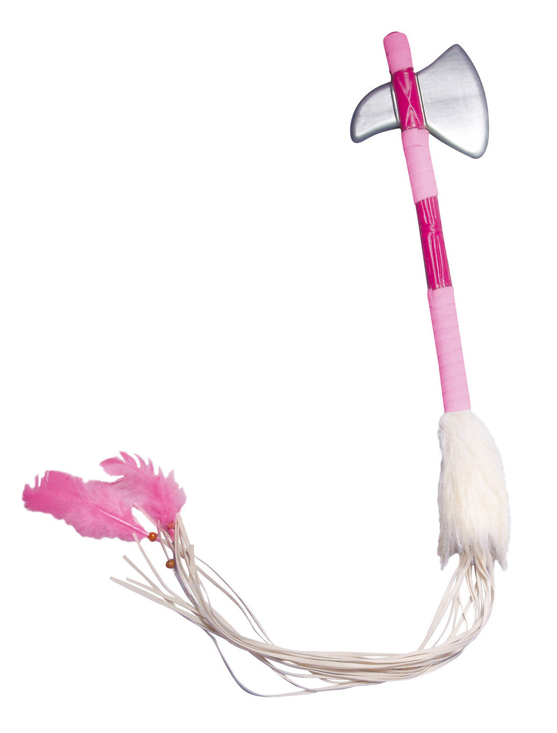 Tomahawk rosa mit Federn