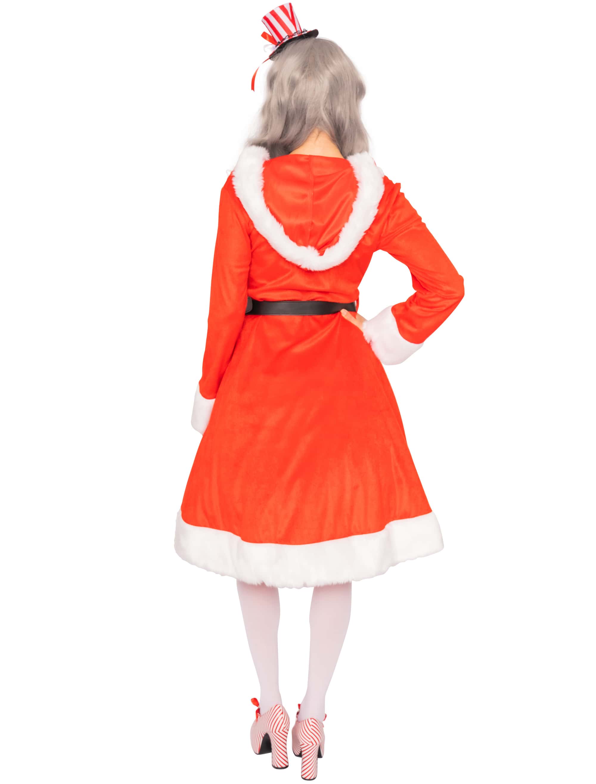 Kleid Nikolaus 2-tlg. Damen rot S/M