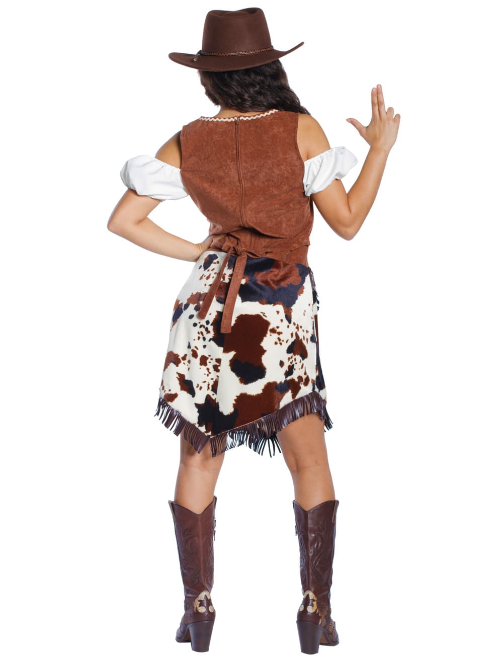 Kleid Cowgirl Damen braun XL