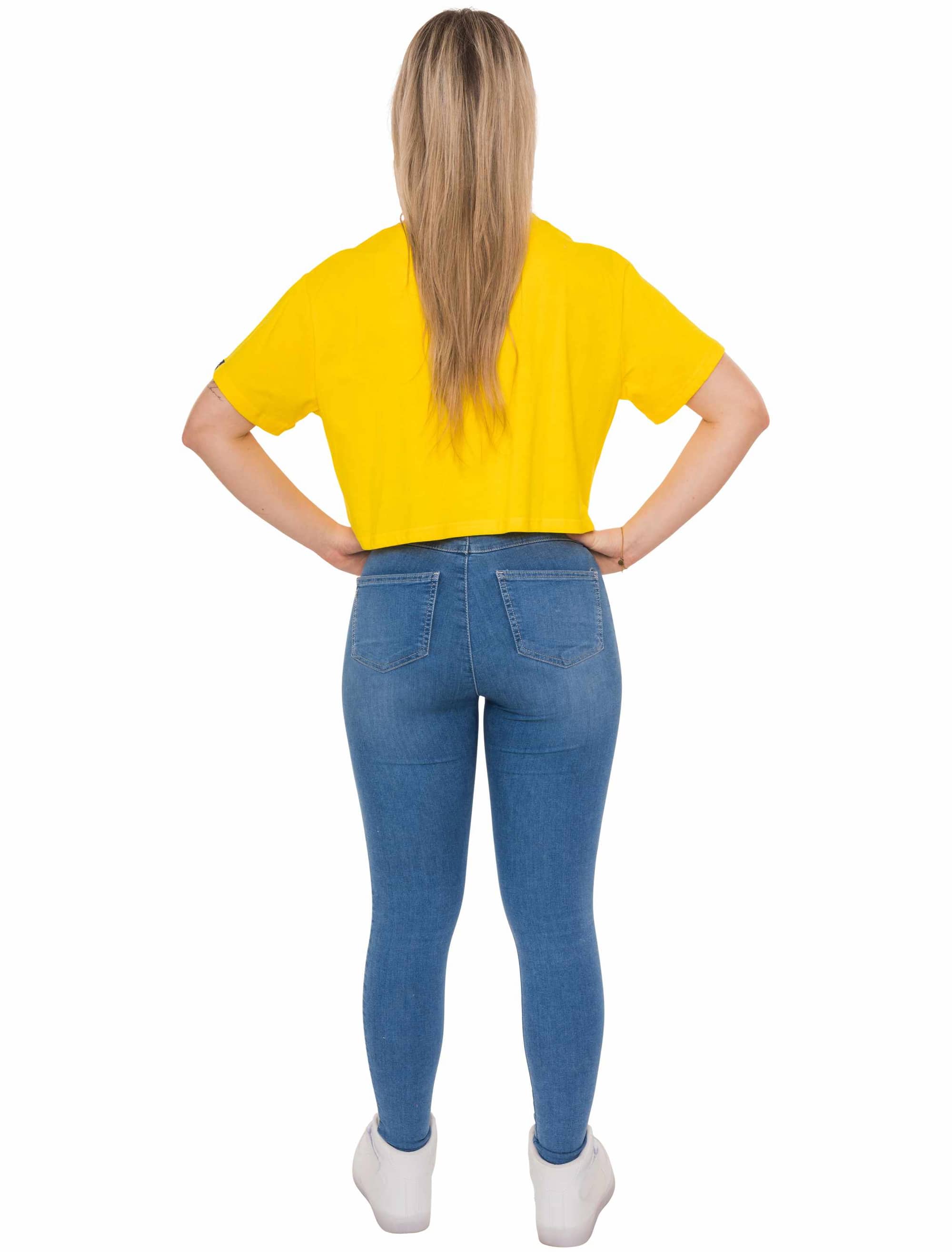 JIS Crop Shirt Jeck im Sunnesching Damen gelb 2XL-3XL