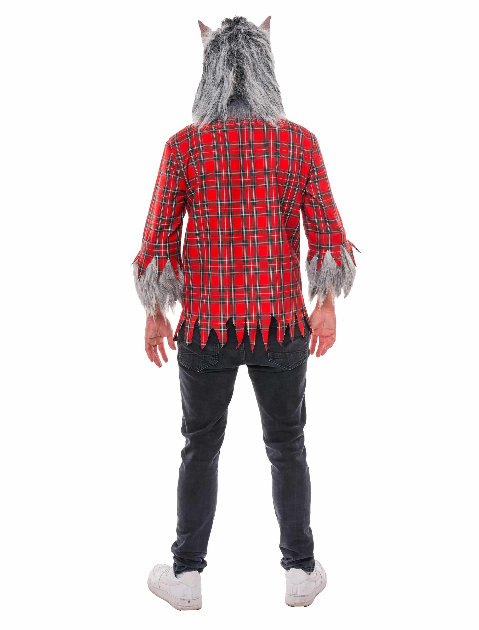 Hemd Werwolf Karos rot/schwarz S/M